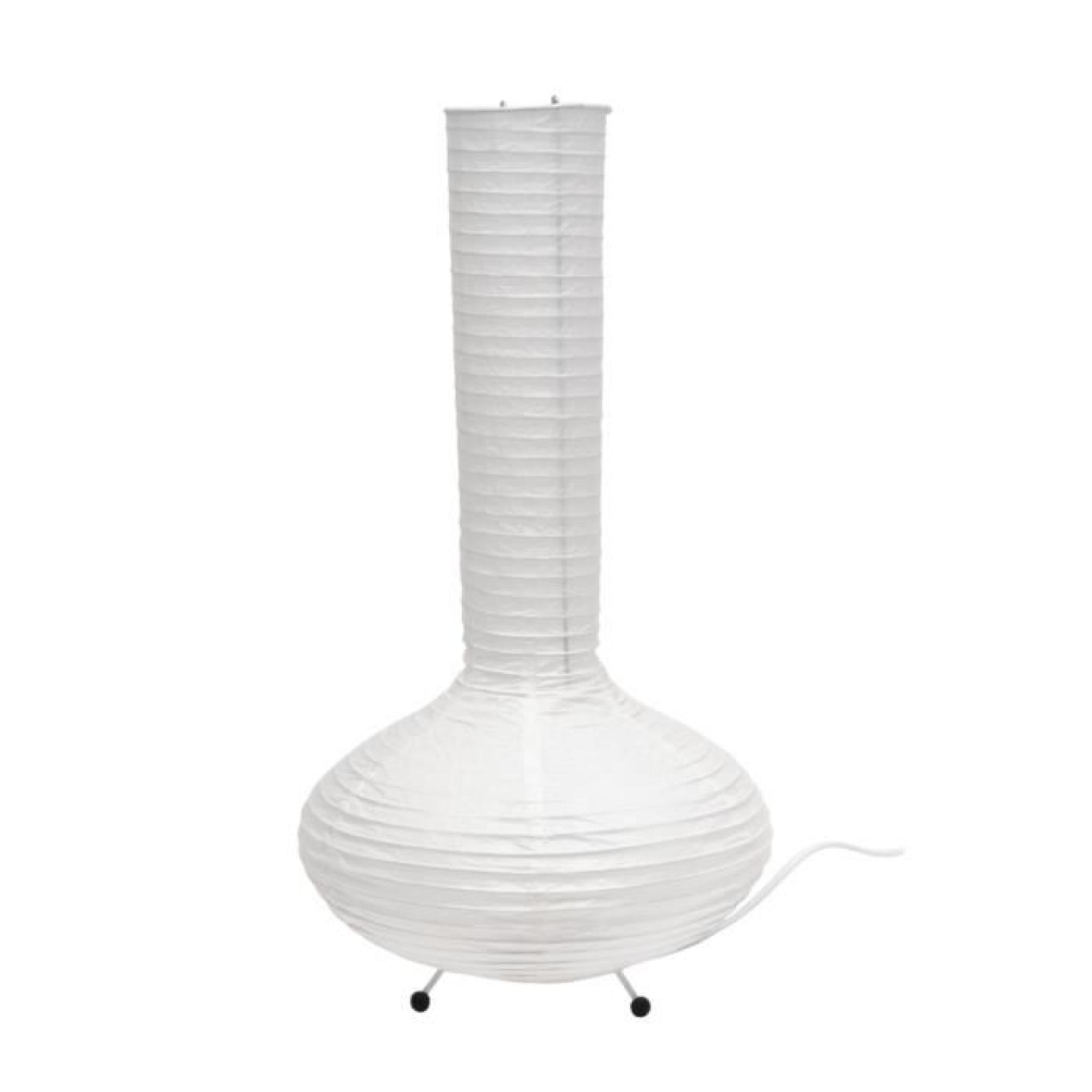 Lampe à poser papier forme vase H44 cm pas cher