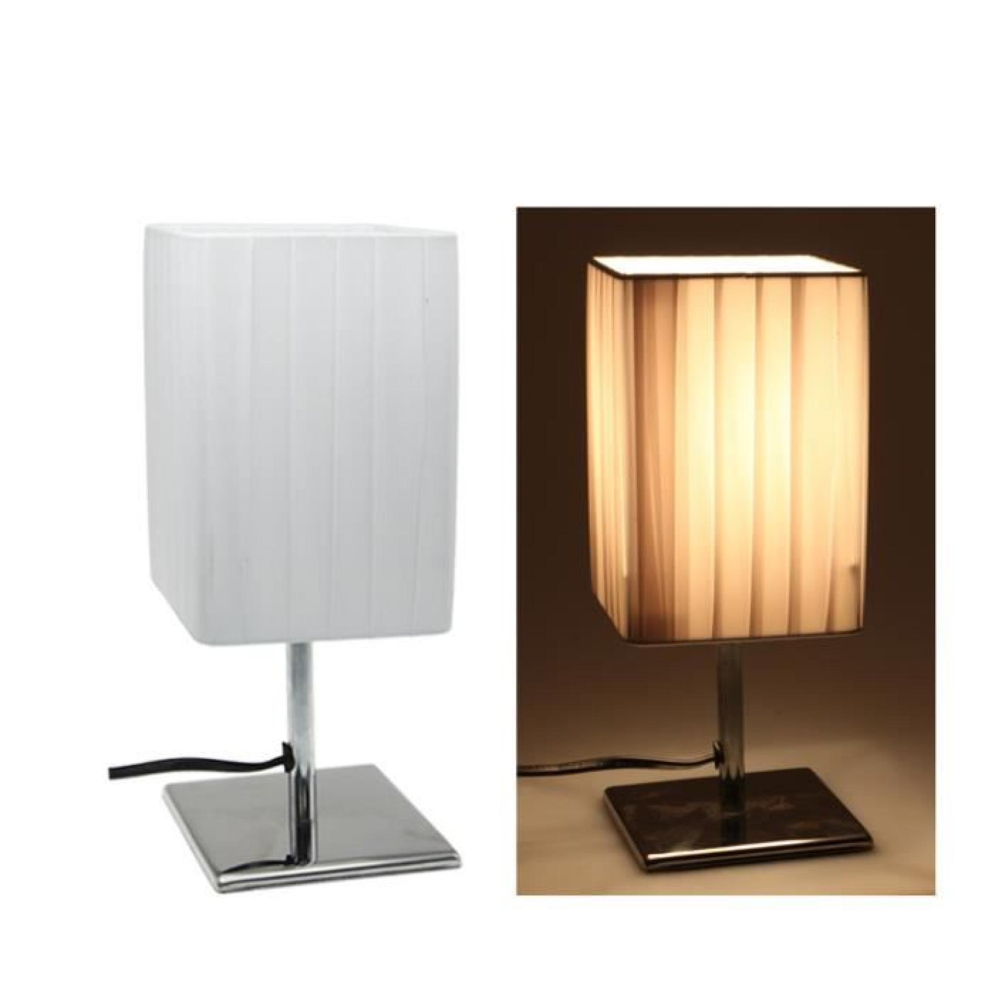 Lampe a poser support chrome