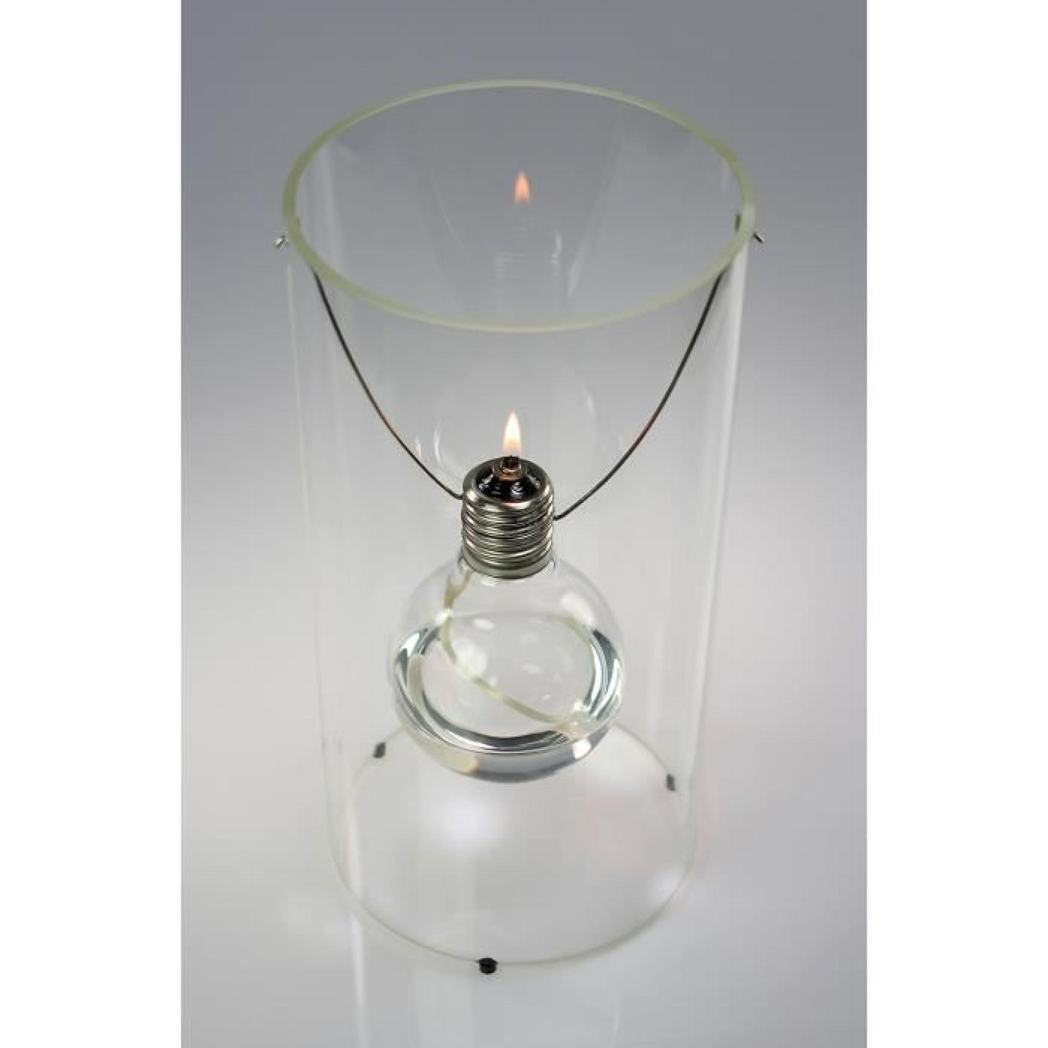 Lampe-ampoule à huile TAE 1879 18 x 35 cm pas cher