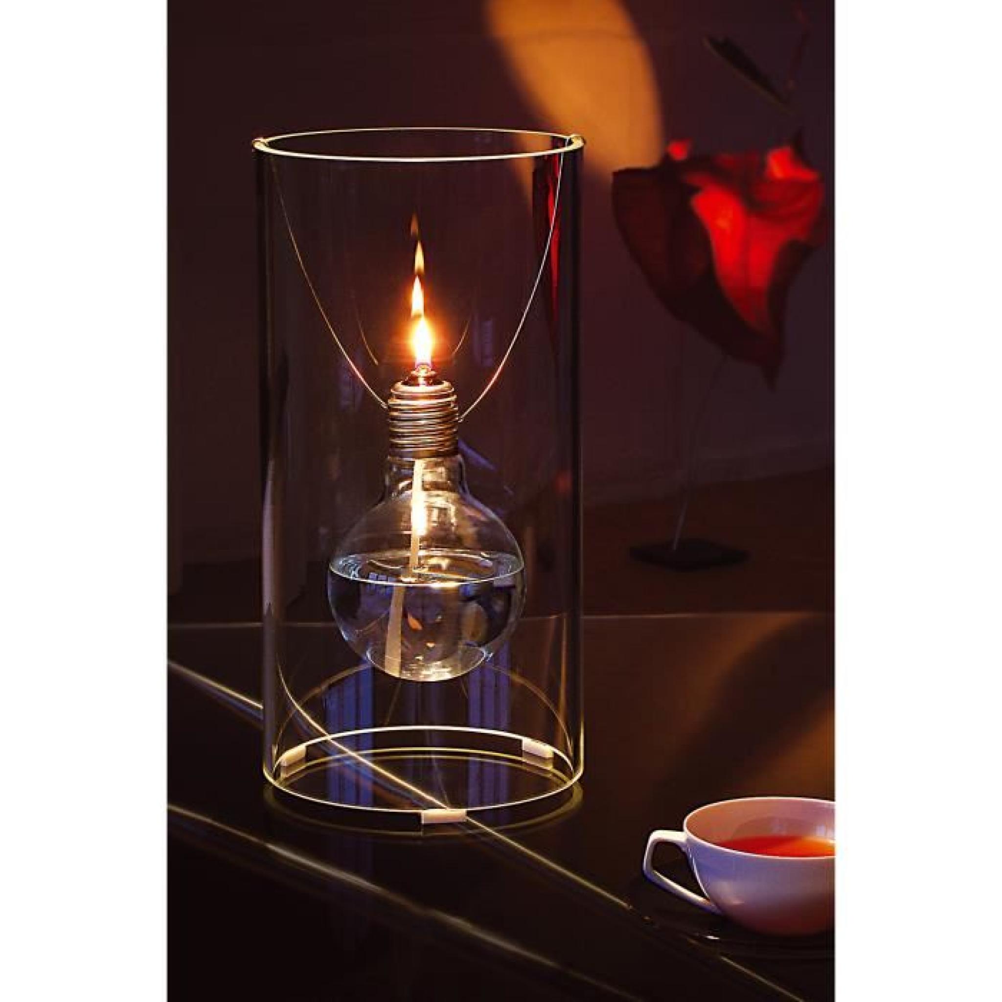 Lampe-ampoule à huile TAE 1879 18 x 35 cm pas cher