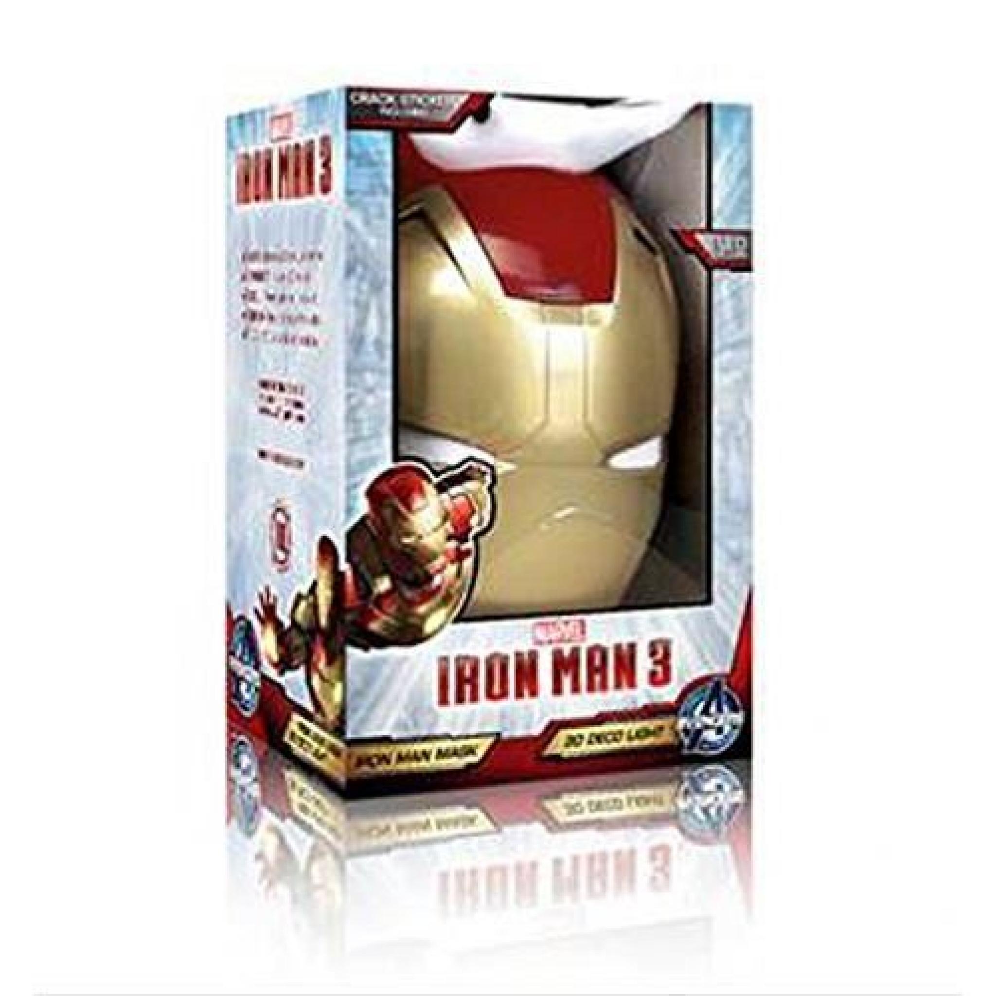  Lampe Applique Murale en forme de Masque Iron Man 3D pas cher