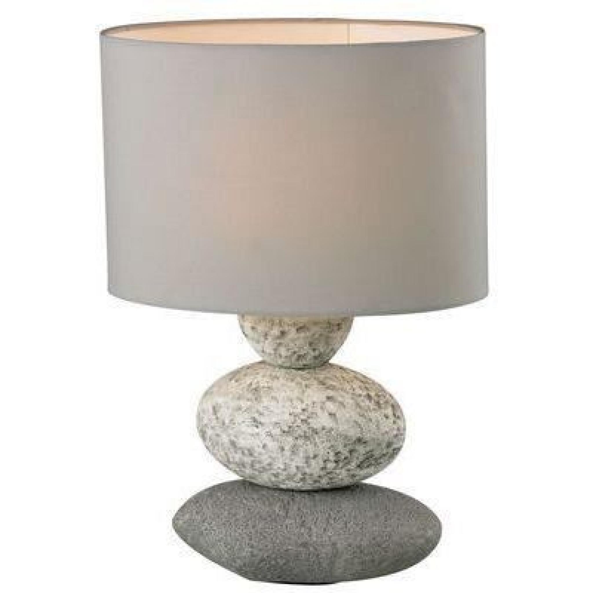 Lampe Aspect pierre, Tissu Wendy 40W - Boutica-Design