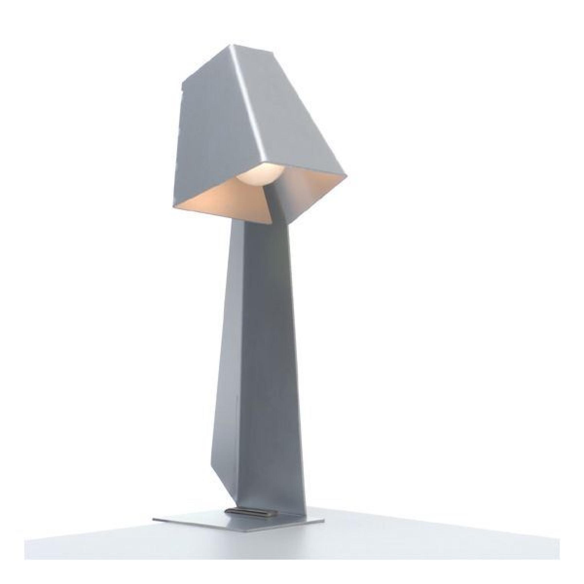 Lampe Bureau Origami Grise