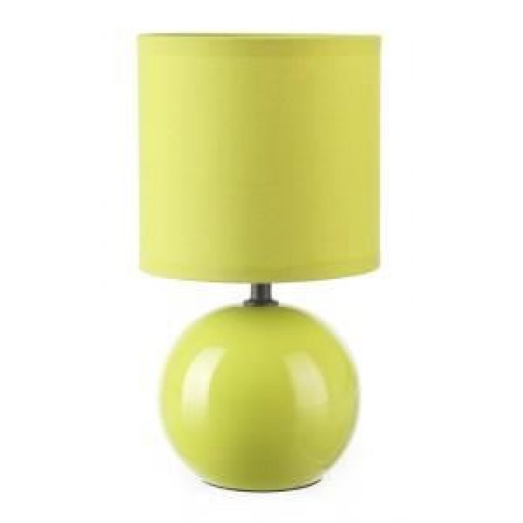 Lampe Céramique Boule Vert Anis 25cm - 