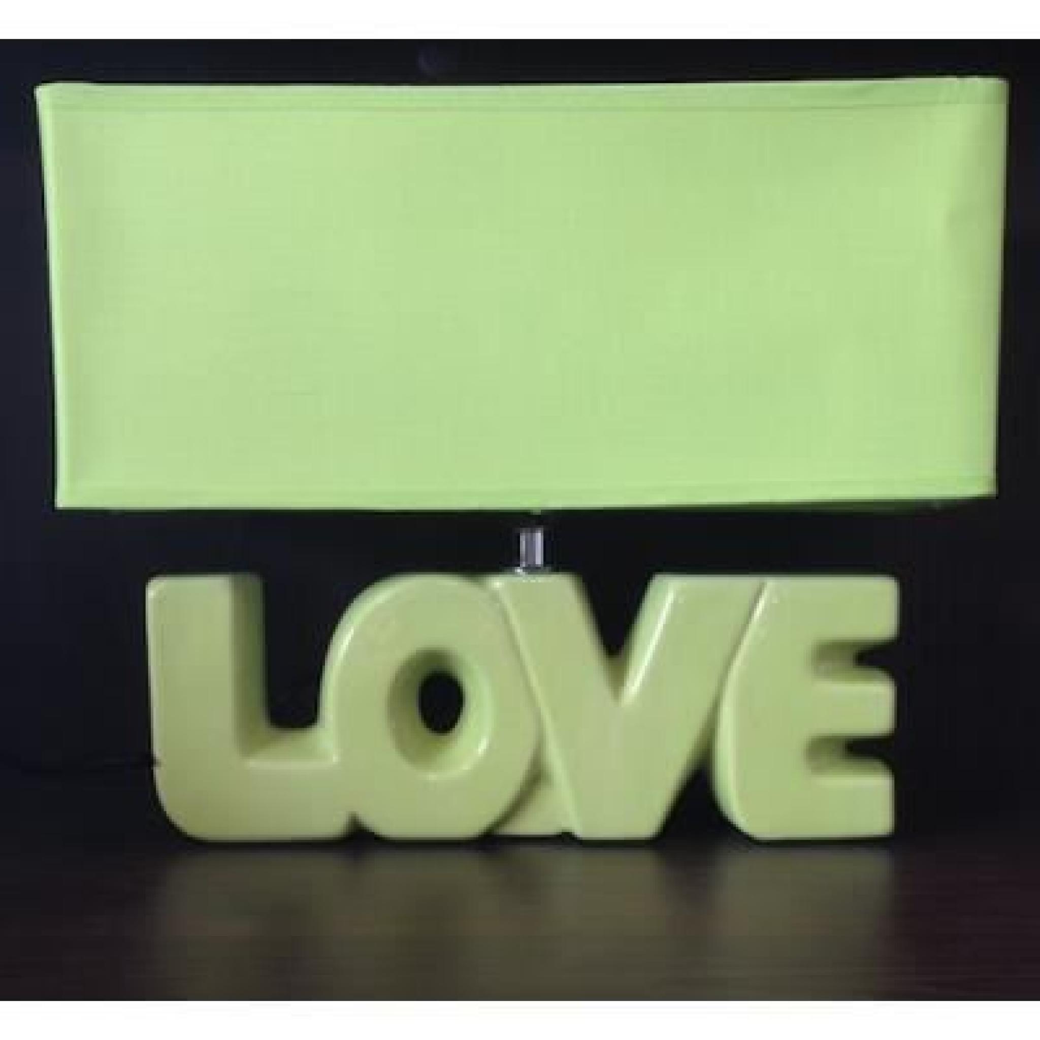 Lampe Céramique Love - Couleur - Vert