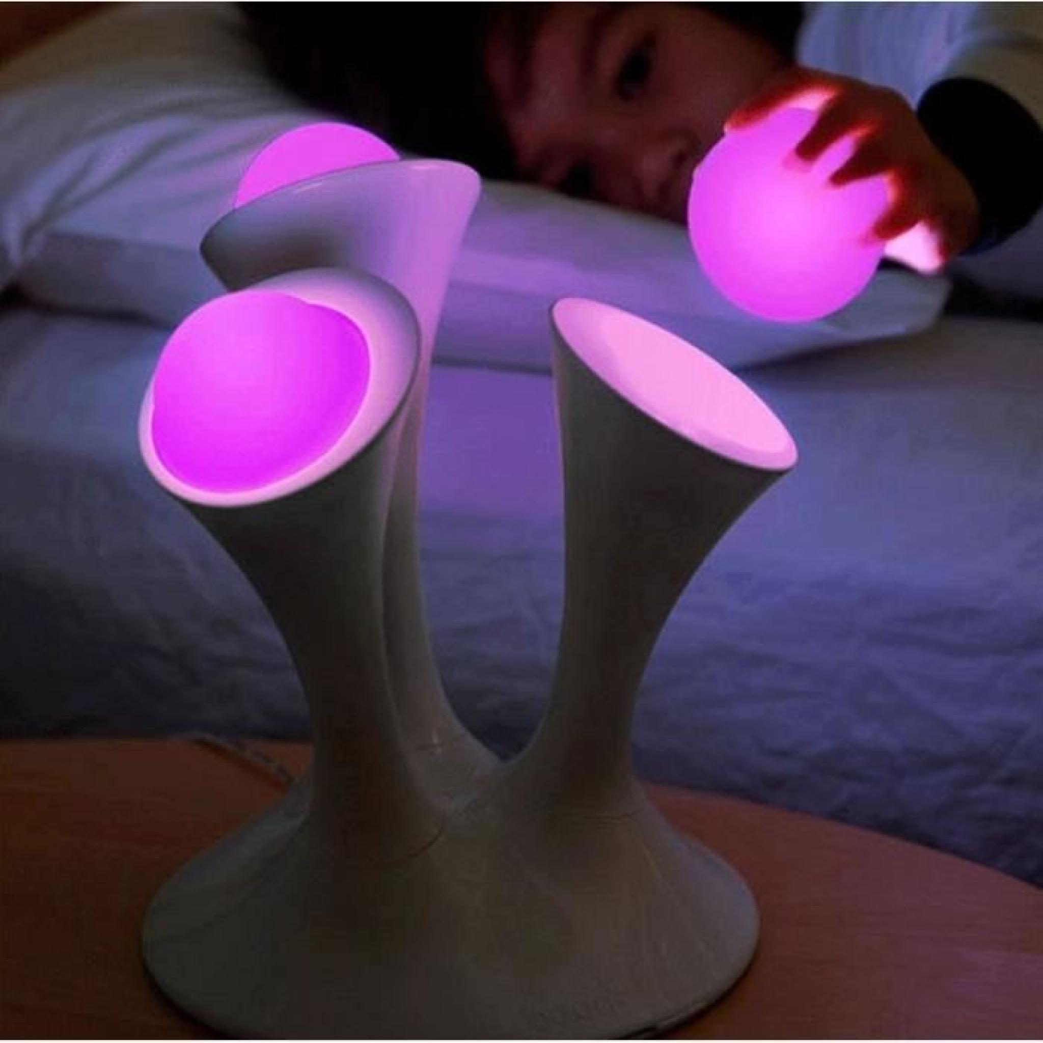 Lampe champignon lumière la nuit de gradient coloré