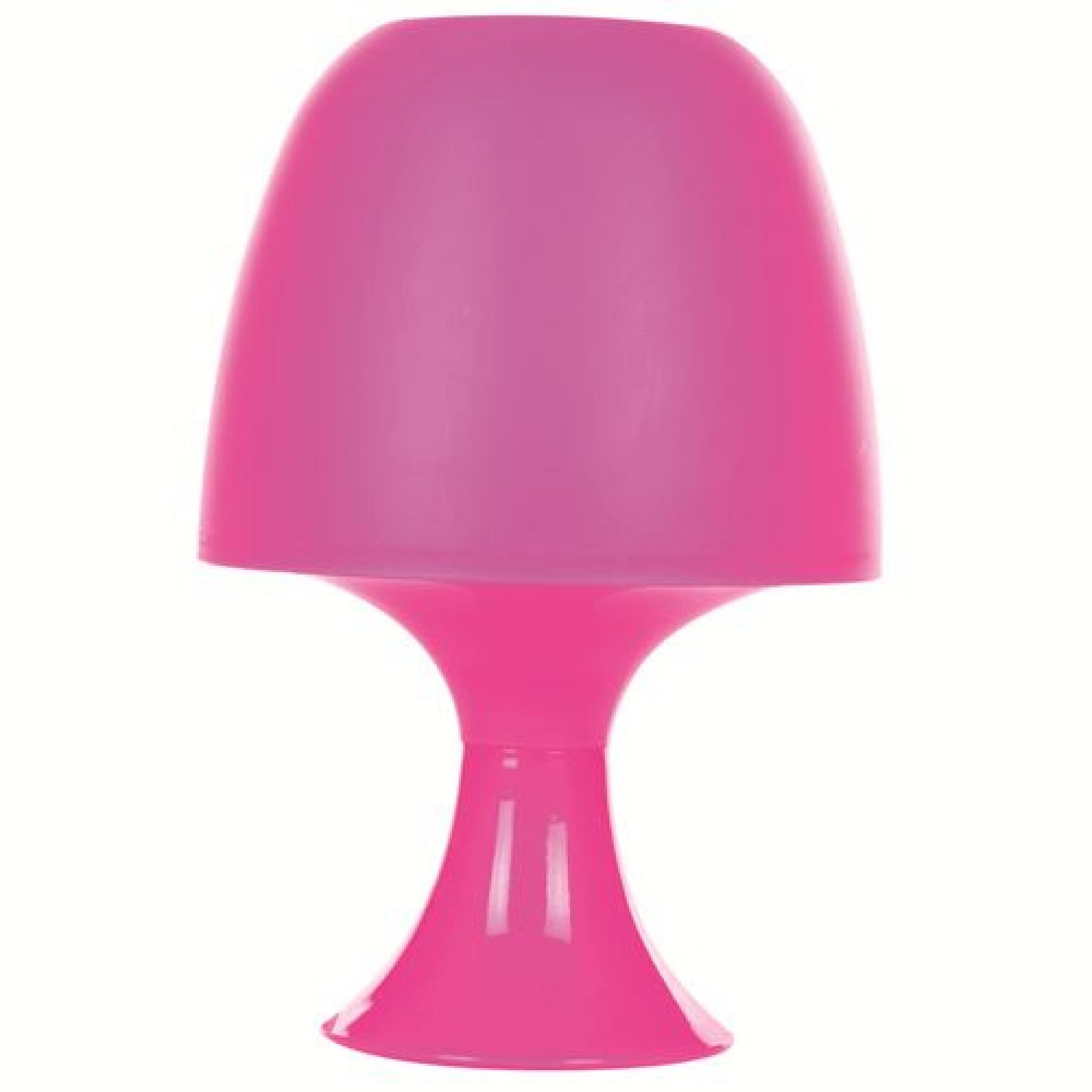 Lampe champignon rétro - Plastique - Violet