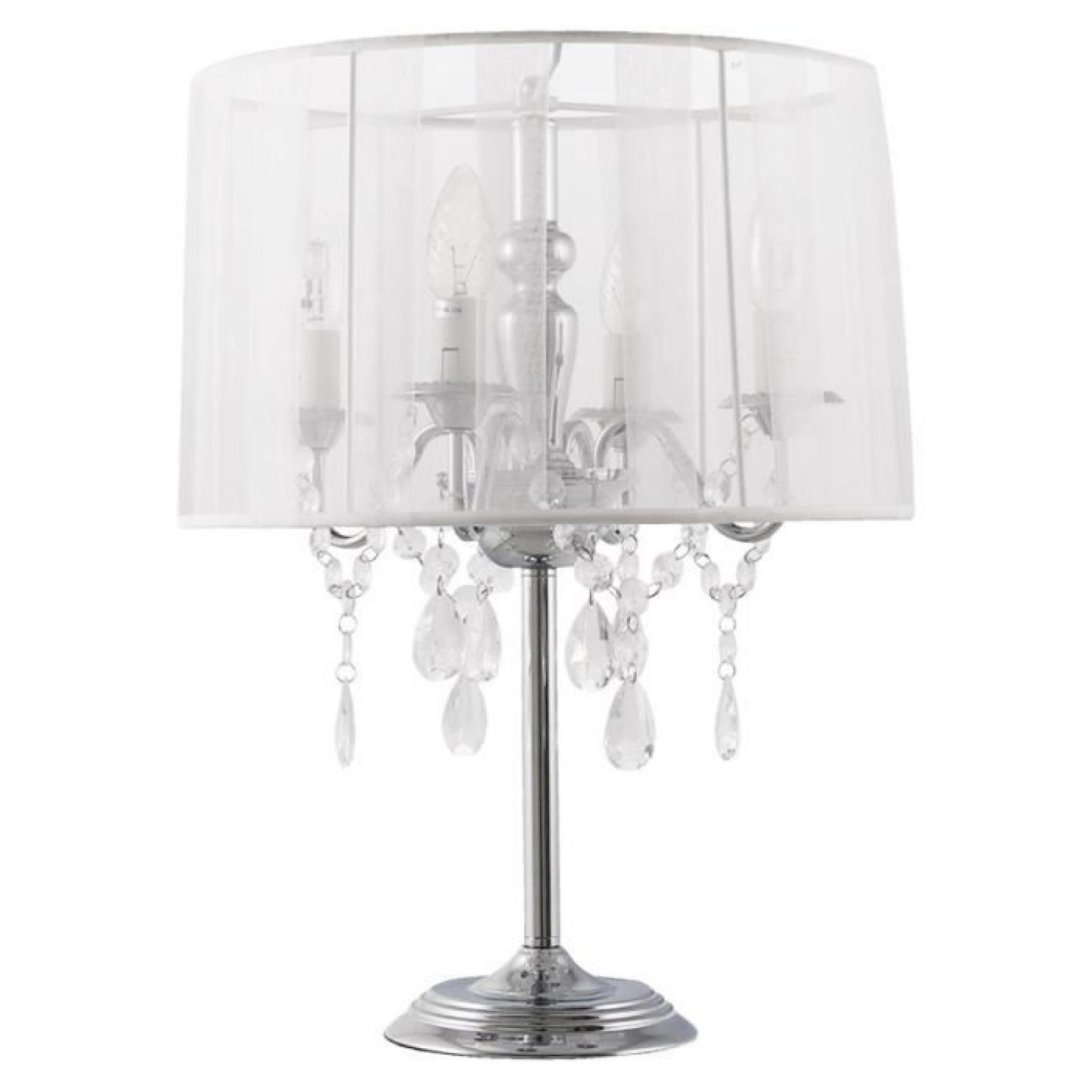 Lampe De Chevet Abat-Jour Design SIMPLE Blanc
