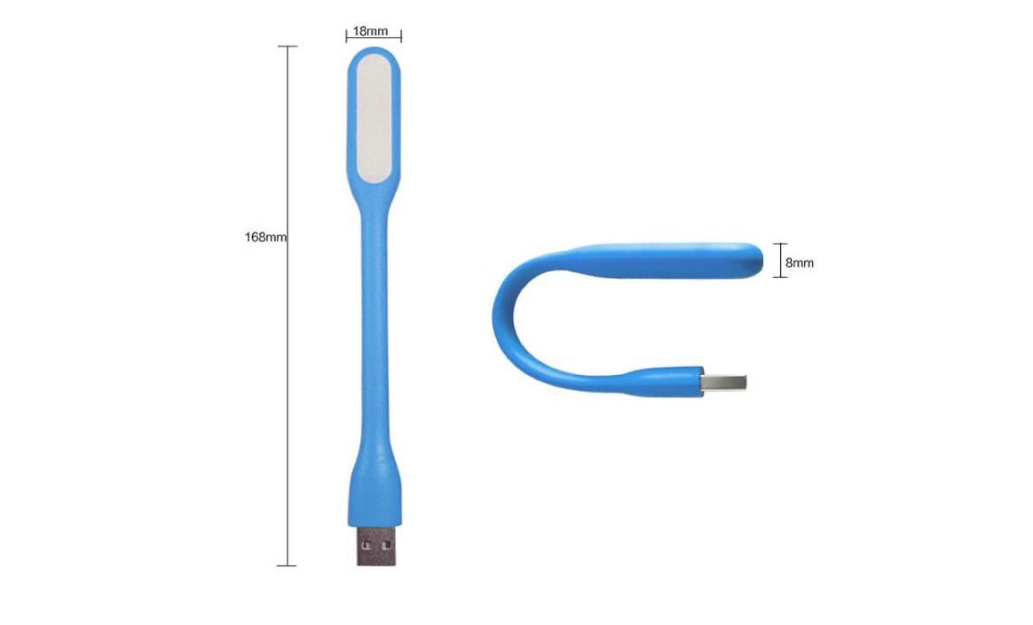 Lampe clavier BLEU à led flexible connexion USB pas cher