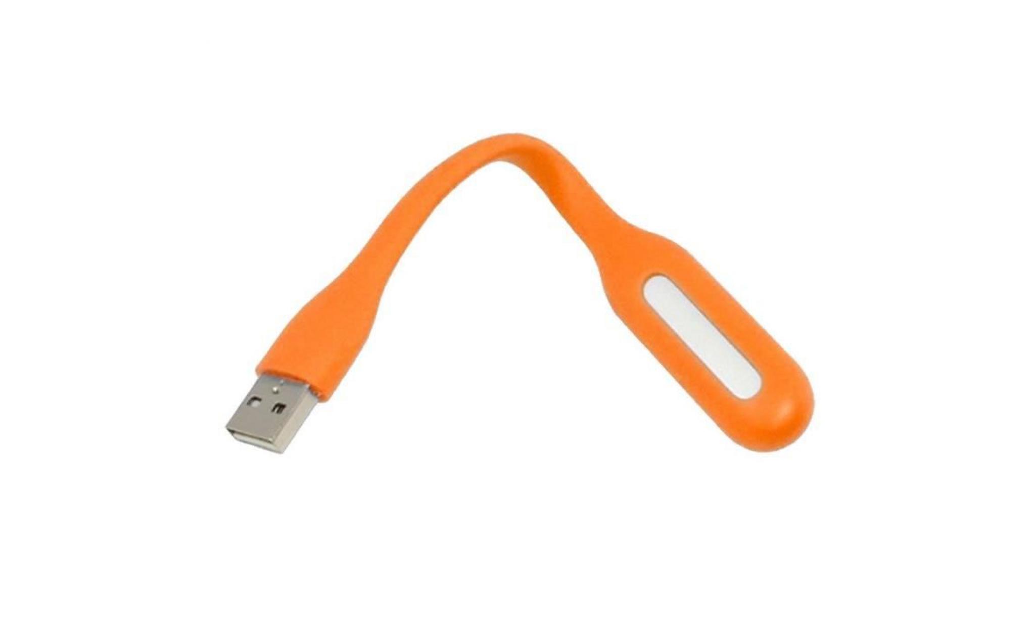 Lampe clavier ORANGE à led flexible connexion USB pas cher