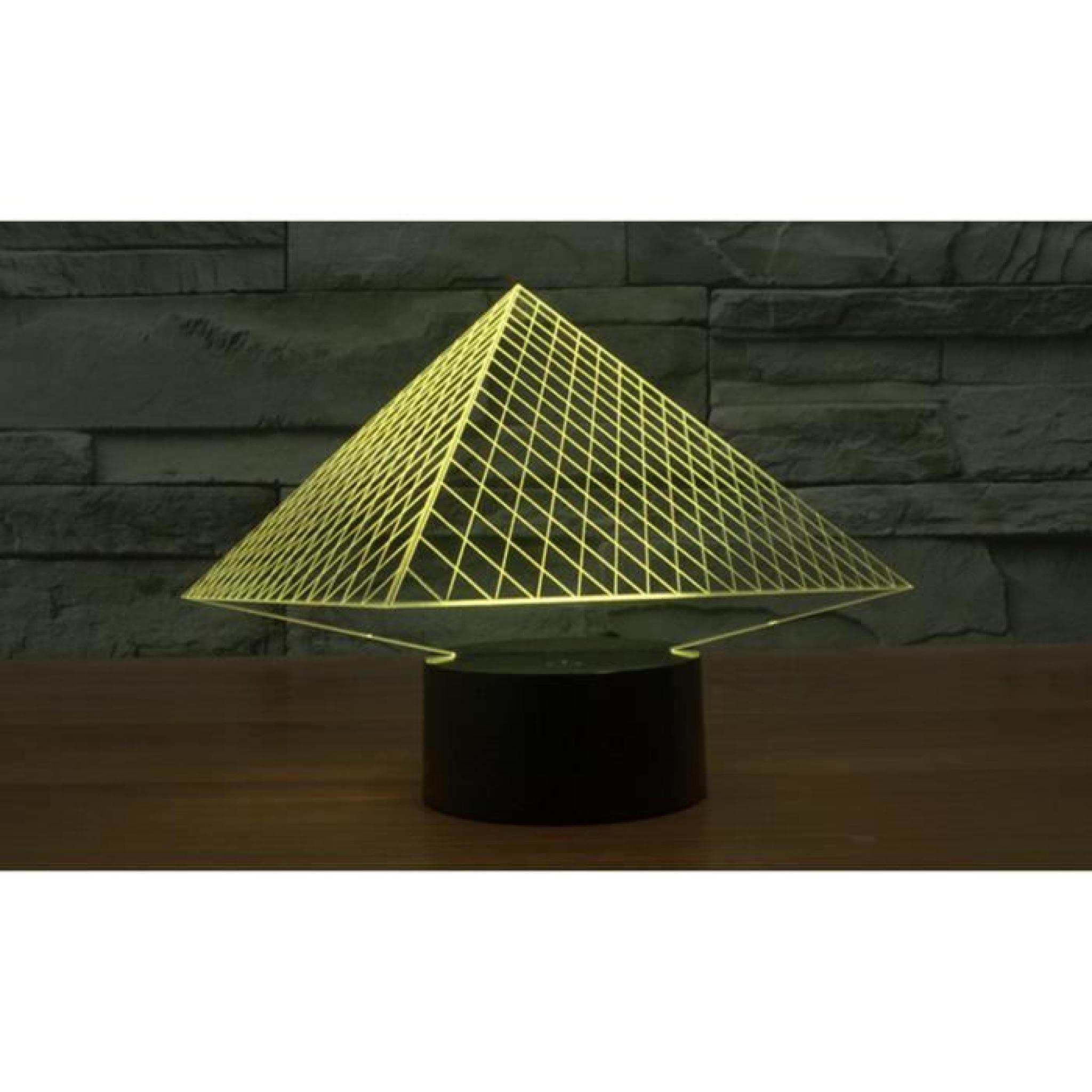 Lampe Creative pyramide 3D