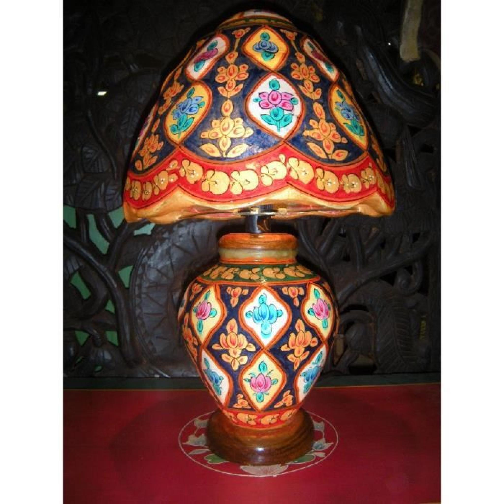 Lampe cuir de chameau - Goa (E)