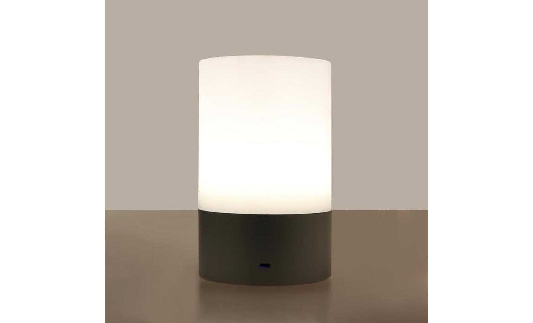 lampe d'ambiance de lumière de nuit de chevet de rgb led capteur tactile rechargeable lampe de table à 3 niveaux de luminosité