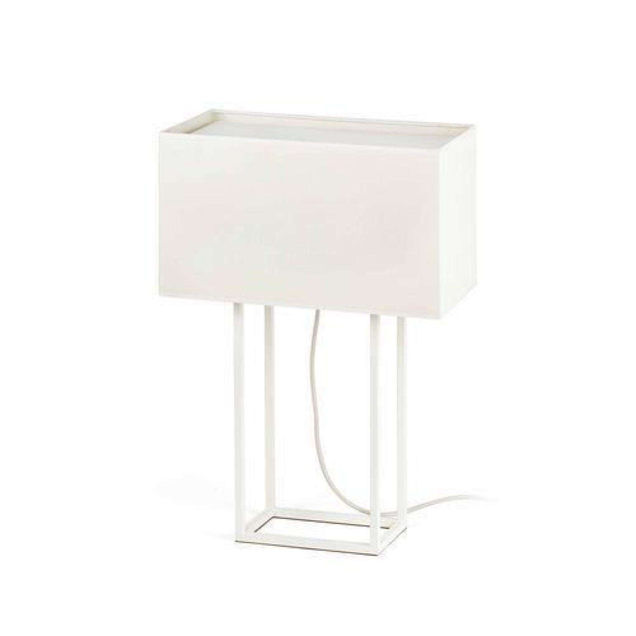 Lampe de Bureau Blanc 2 X E27 20W -Vesper - FARO pas cher
