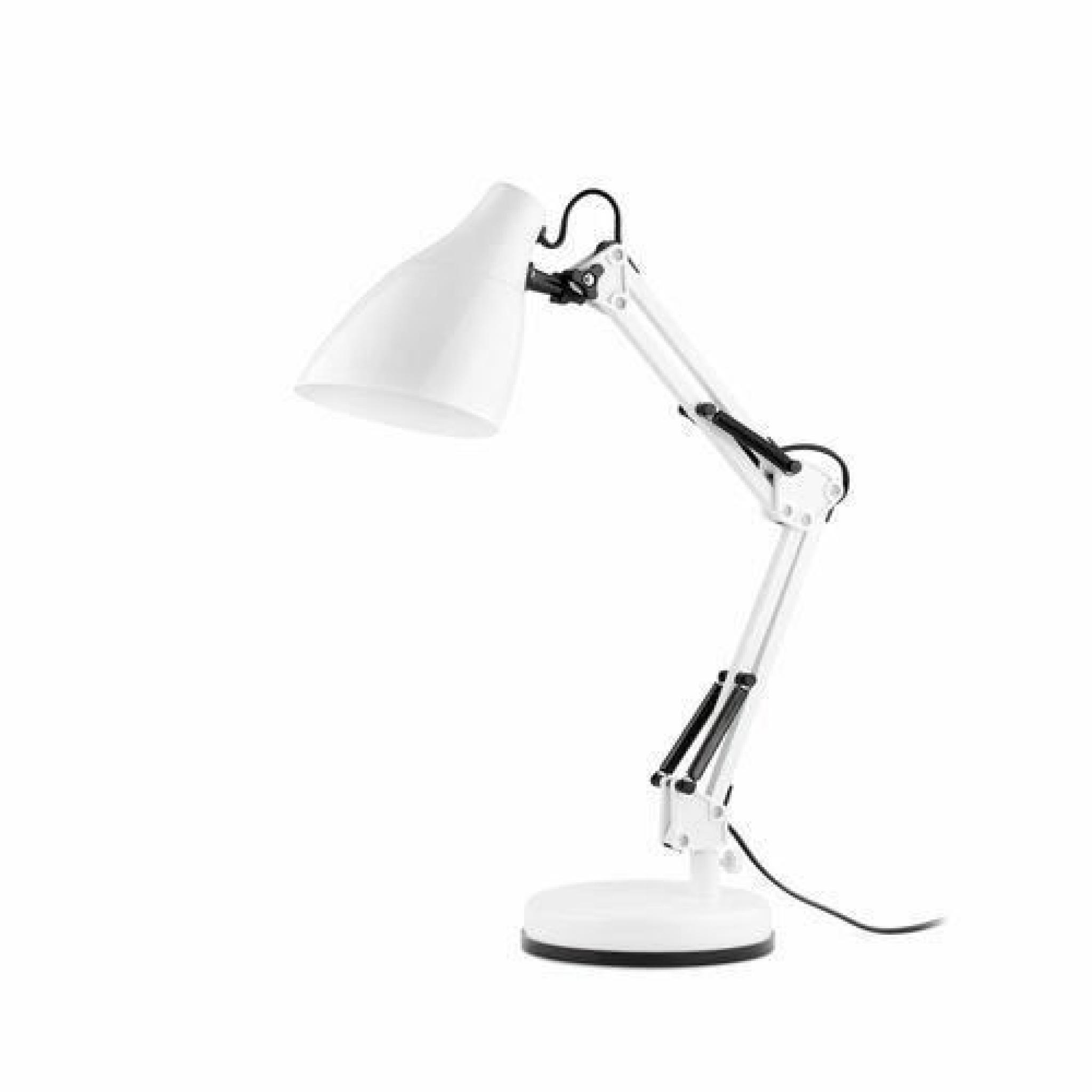 Lampe de Bureau Blanc E27 11W-Gru - FARO pas cher