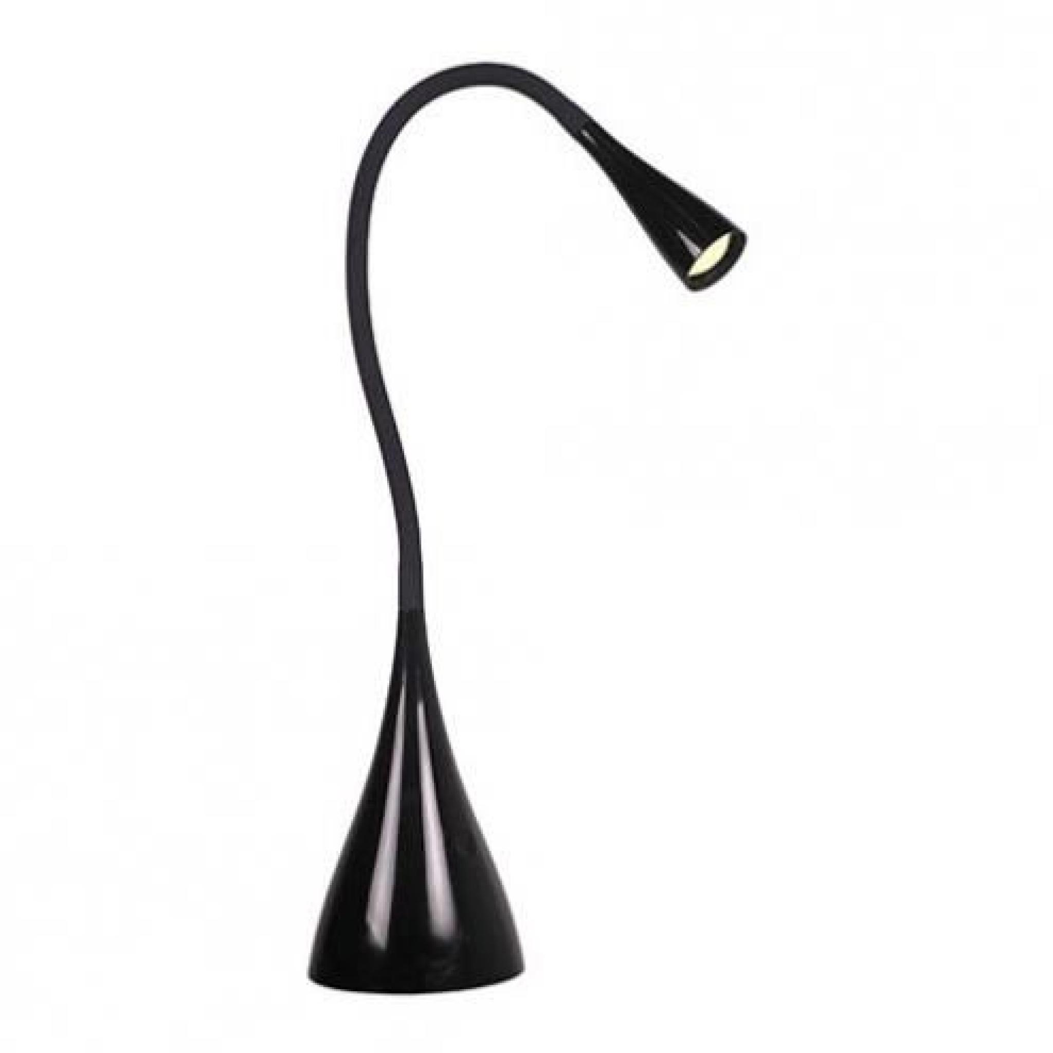Lampe de bureau flex LED noire - ASTIK