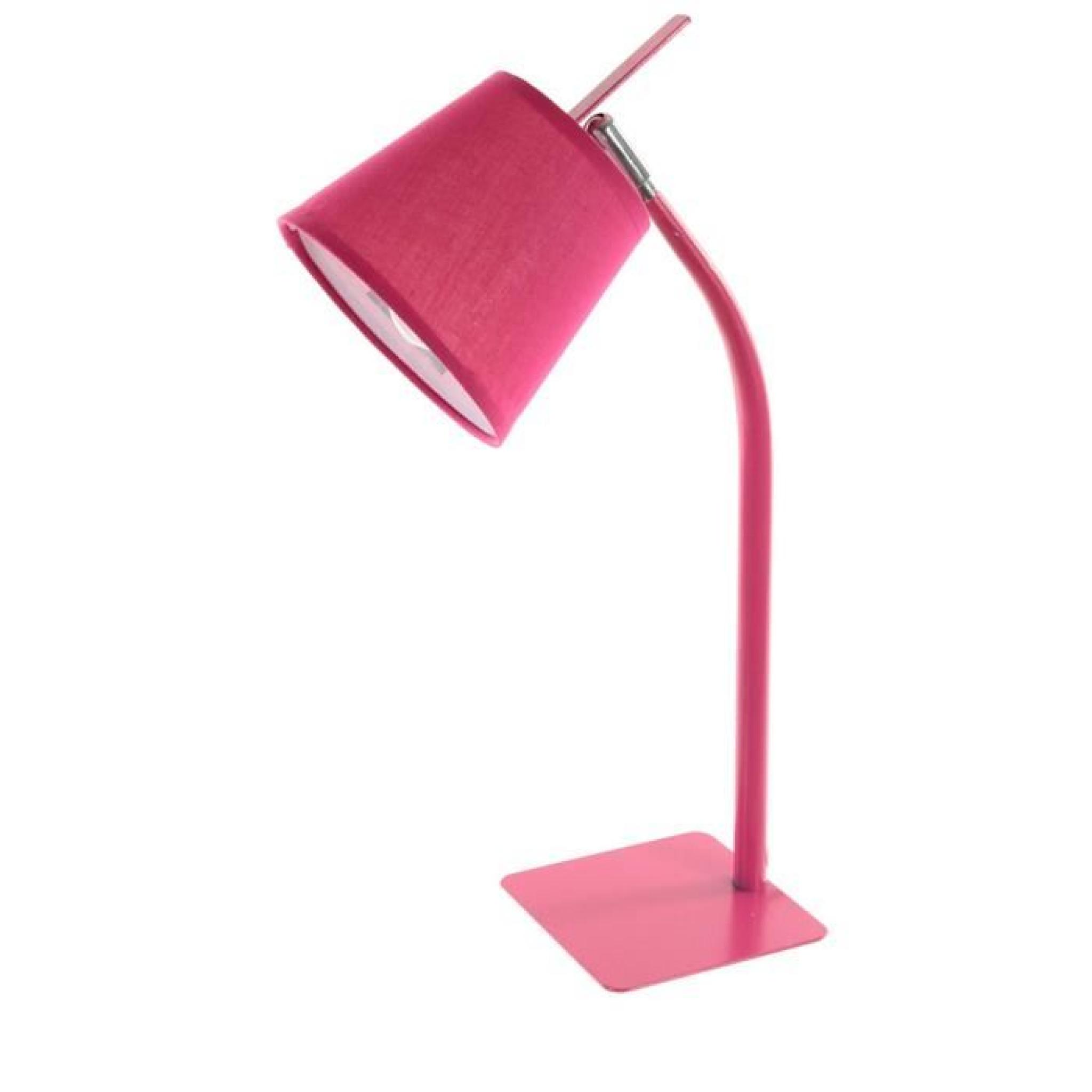 Lampe de bureau métal rose