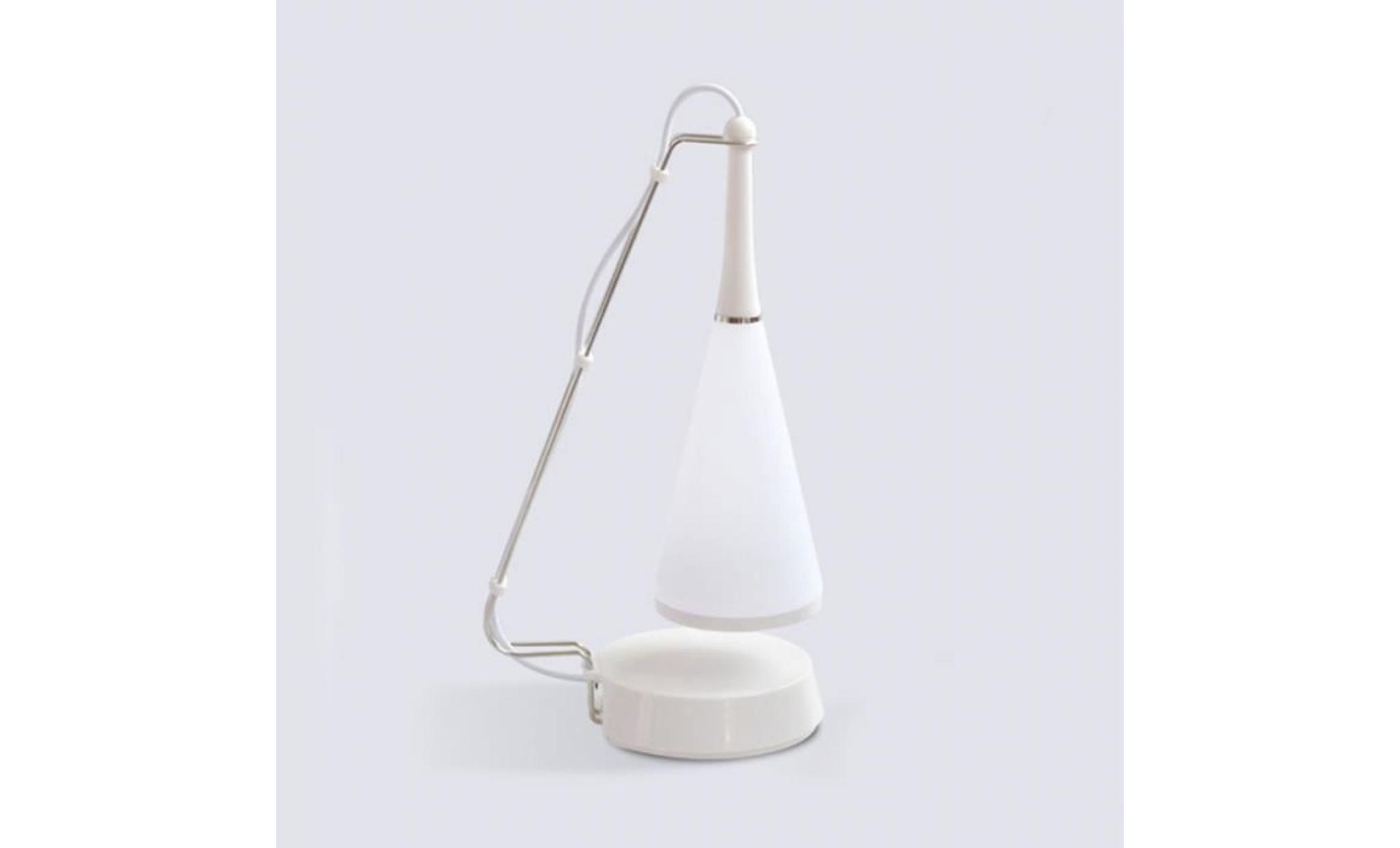 lampe de bureau musicale lampe tactile de led lampe de chevet charge de usb lampe de haut parleur de bluetooth (blanc) pas cher