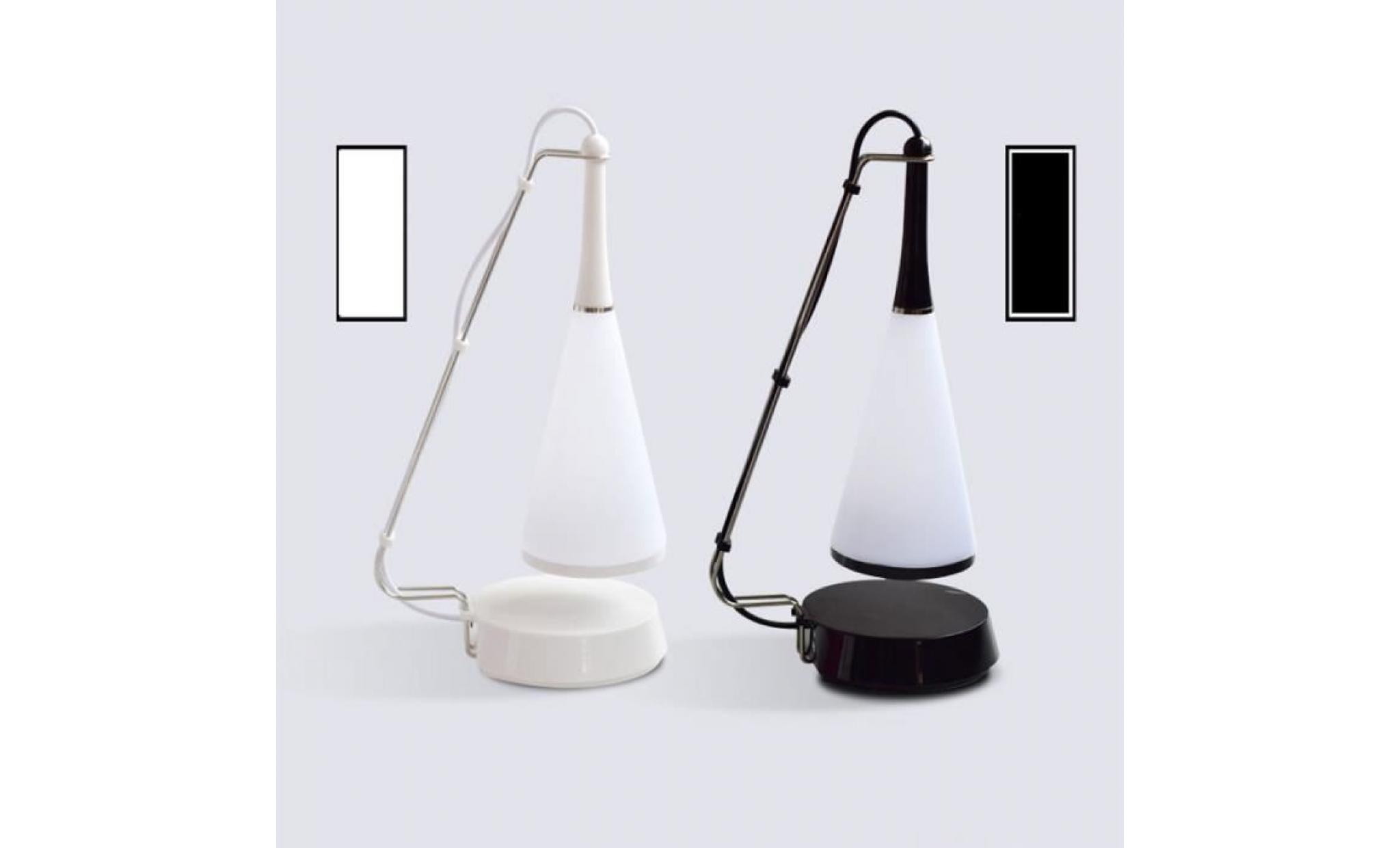 lampe de bureau musicale lampe tactile de led lampe de chevet charge de usb lampe de haut parleur de bluetooth (blanc) pas cher