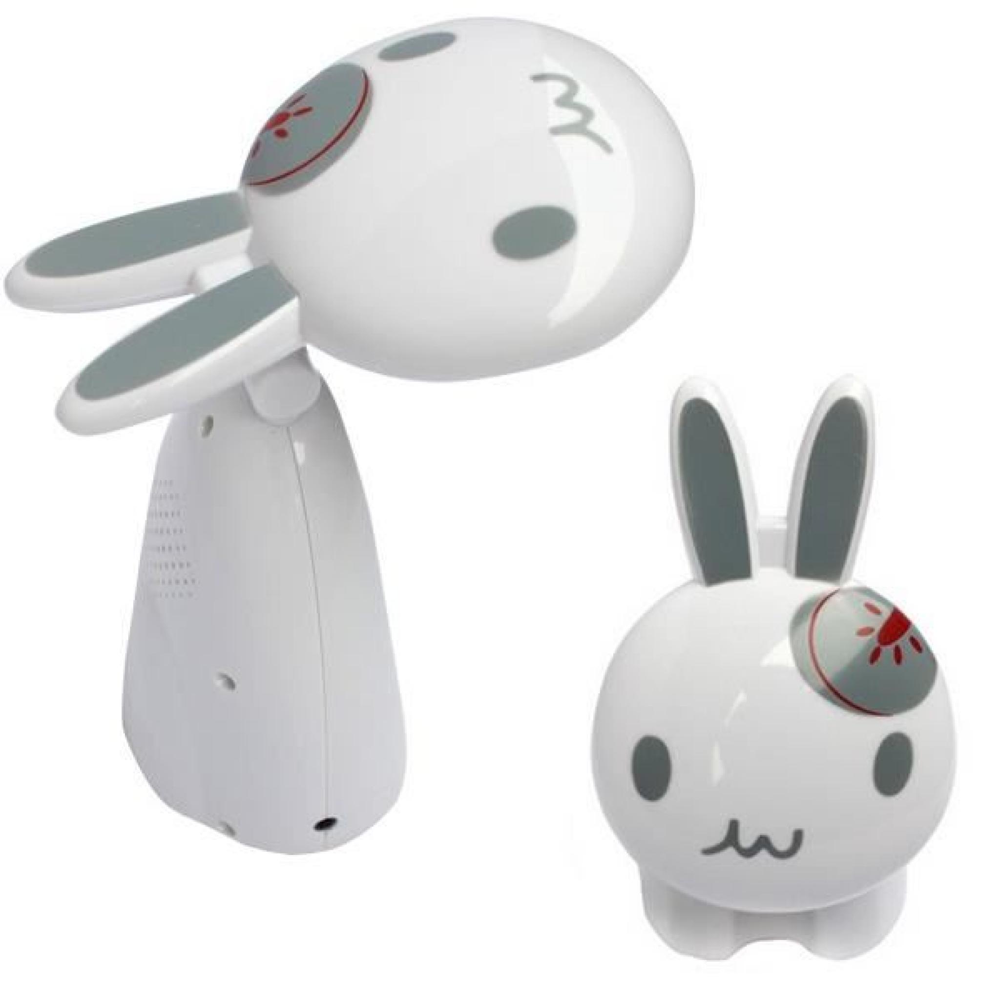 Lampe de bureau tactile lapin rechargeable - Mini lampe à LED avec luminosité ajustable - Cadeau bureau ou cadeau lapin