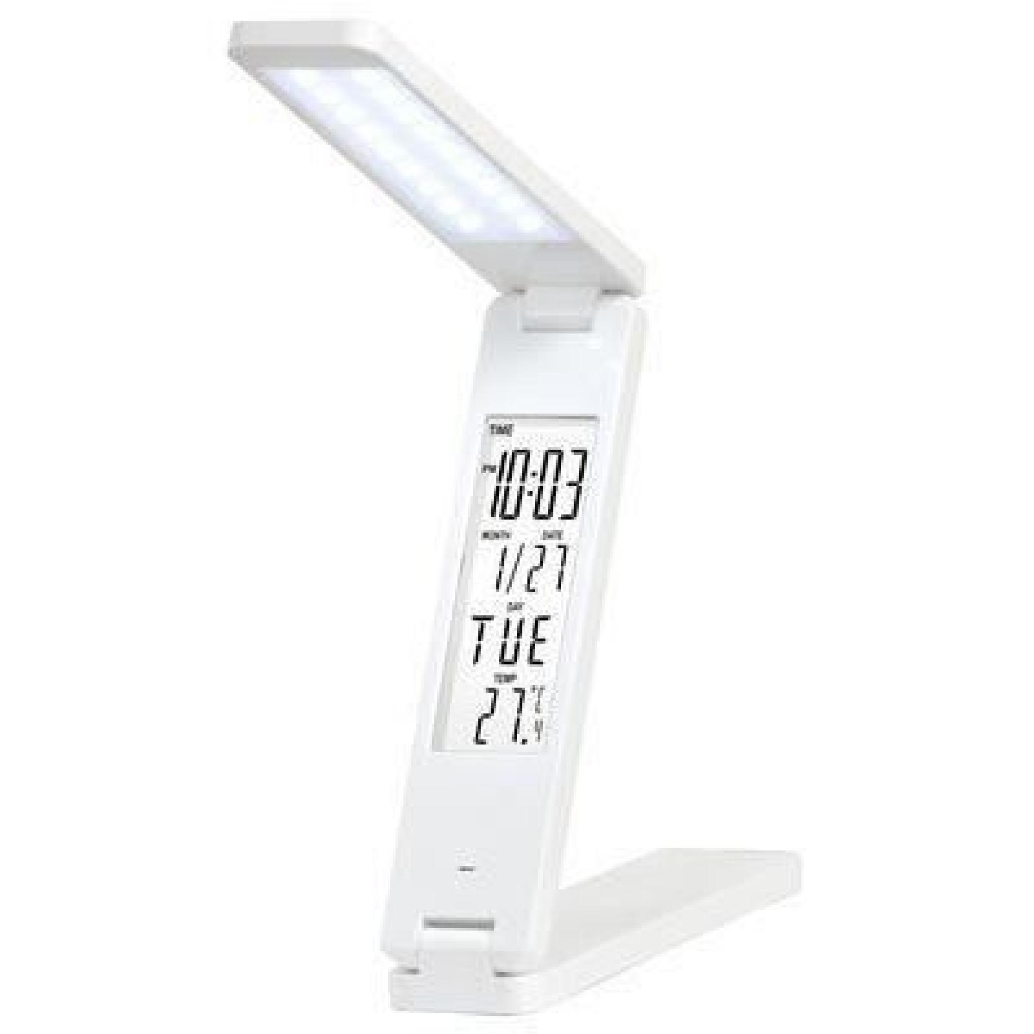 Lampe de bureau Tactile plastique blanc Data Led 2x 2W - Boutica-Design