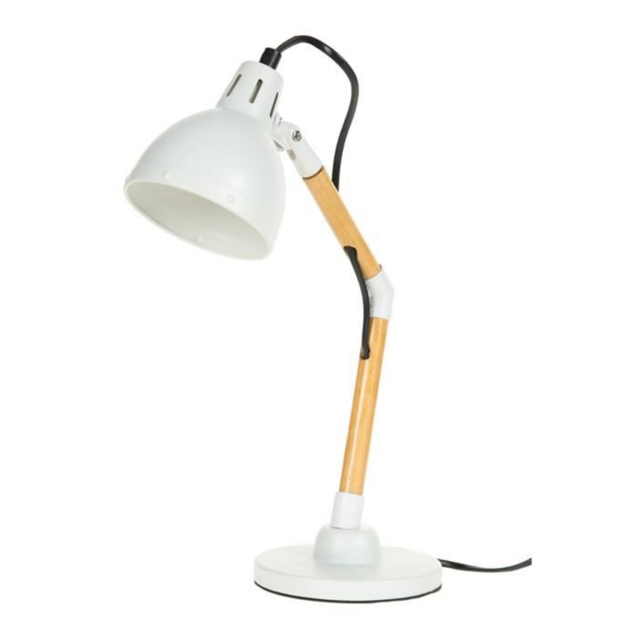 Lampe de bureau tête flexible