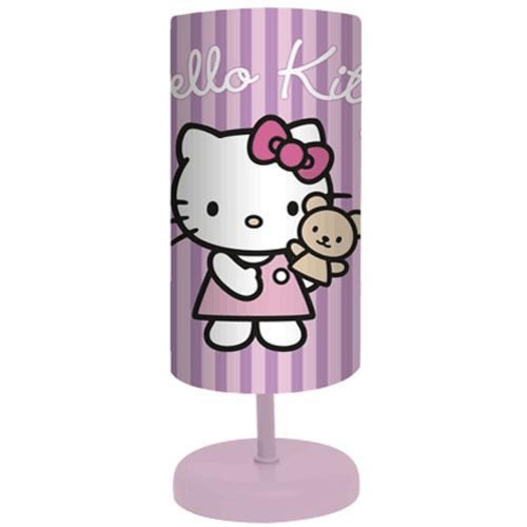 Lampe de chevet cylindrique Hello Kitty Bear