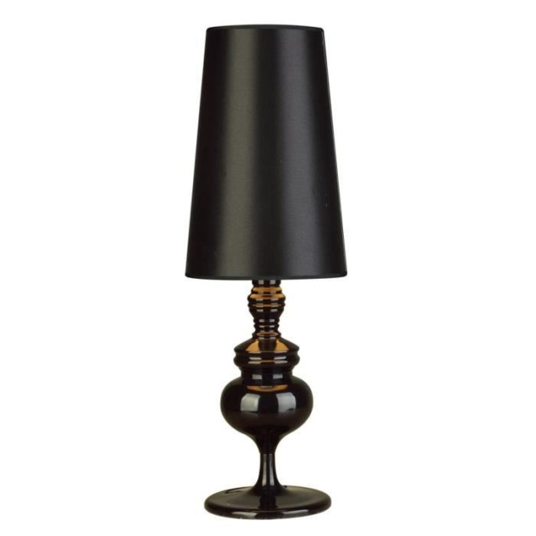 Lampe de chevet design noire (E27) Hanoï