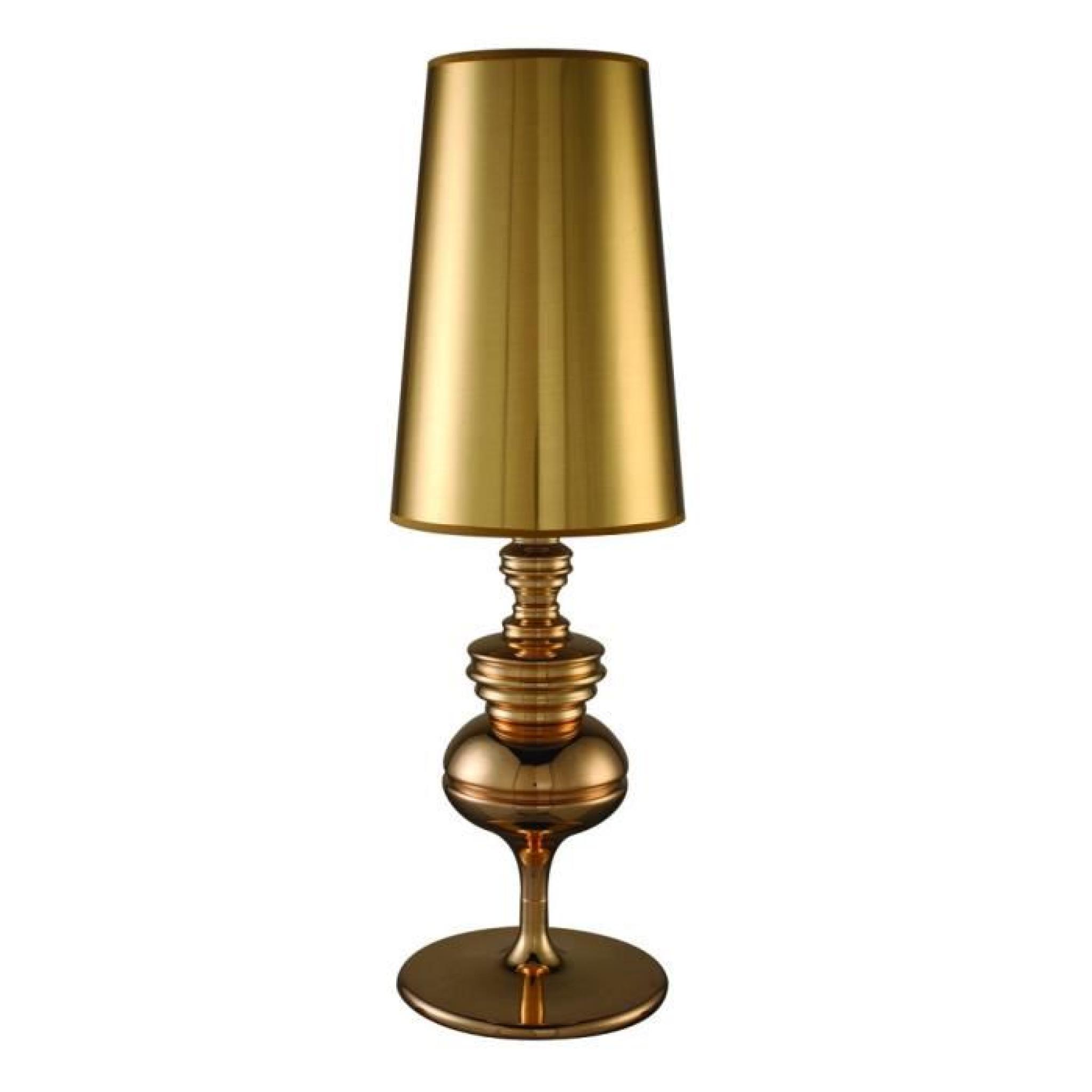 Lampe de chevet design dorée (E27) Hanoï