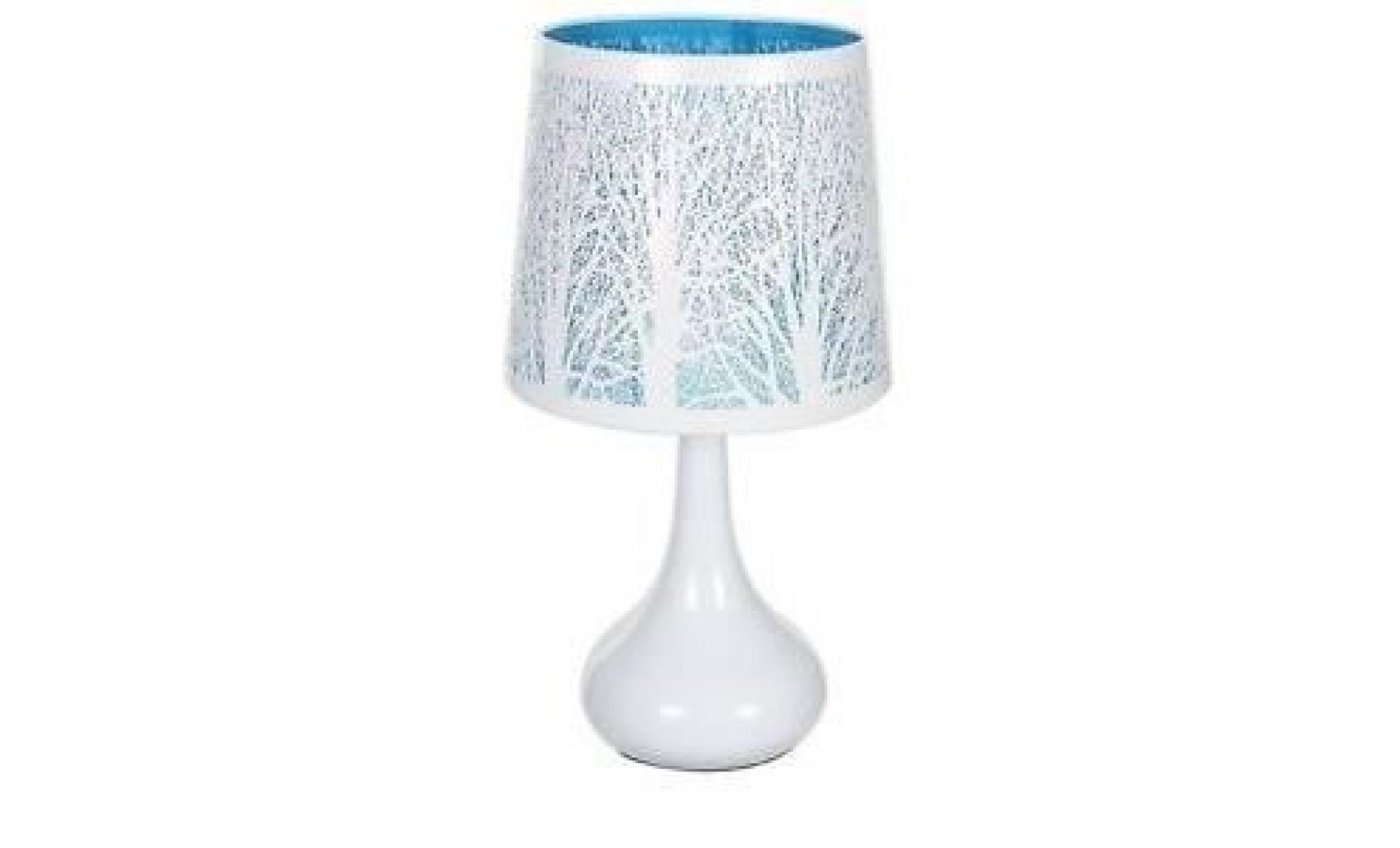 lampe de chevet tactile   arbre bleu