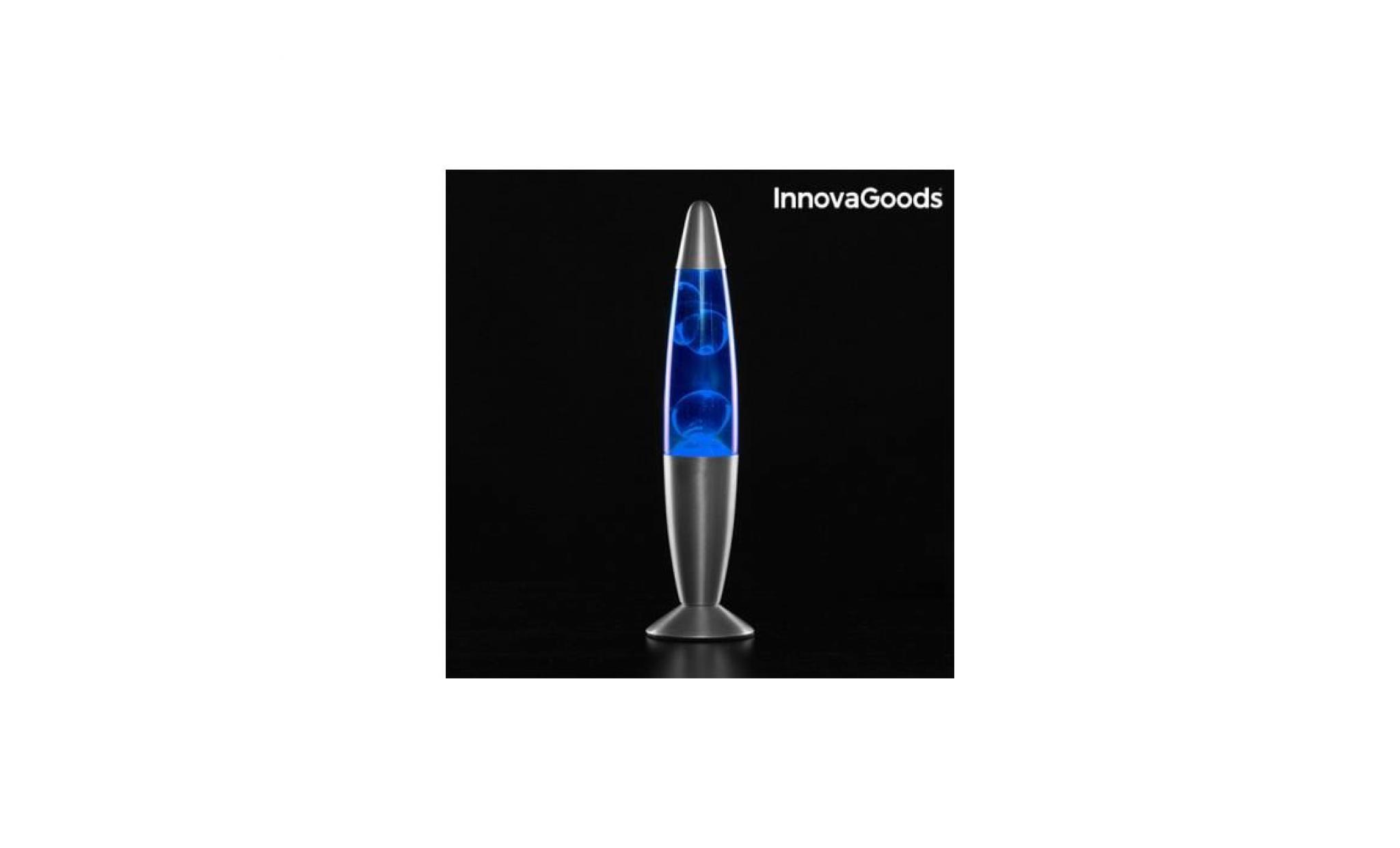 lampe de lave magma innovagoods bleu  v0100521 bleu pas cher