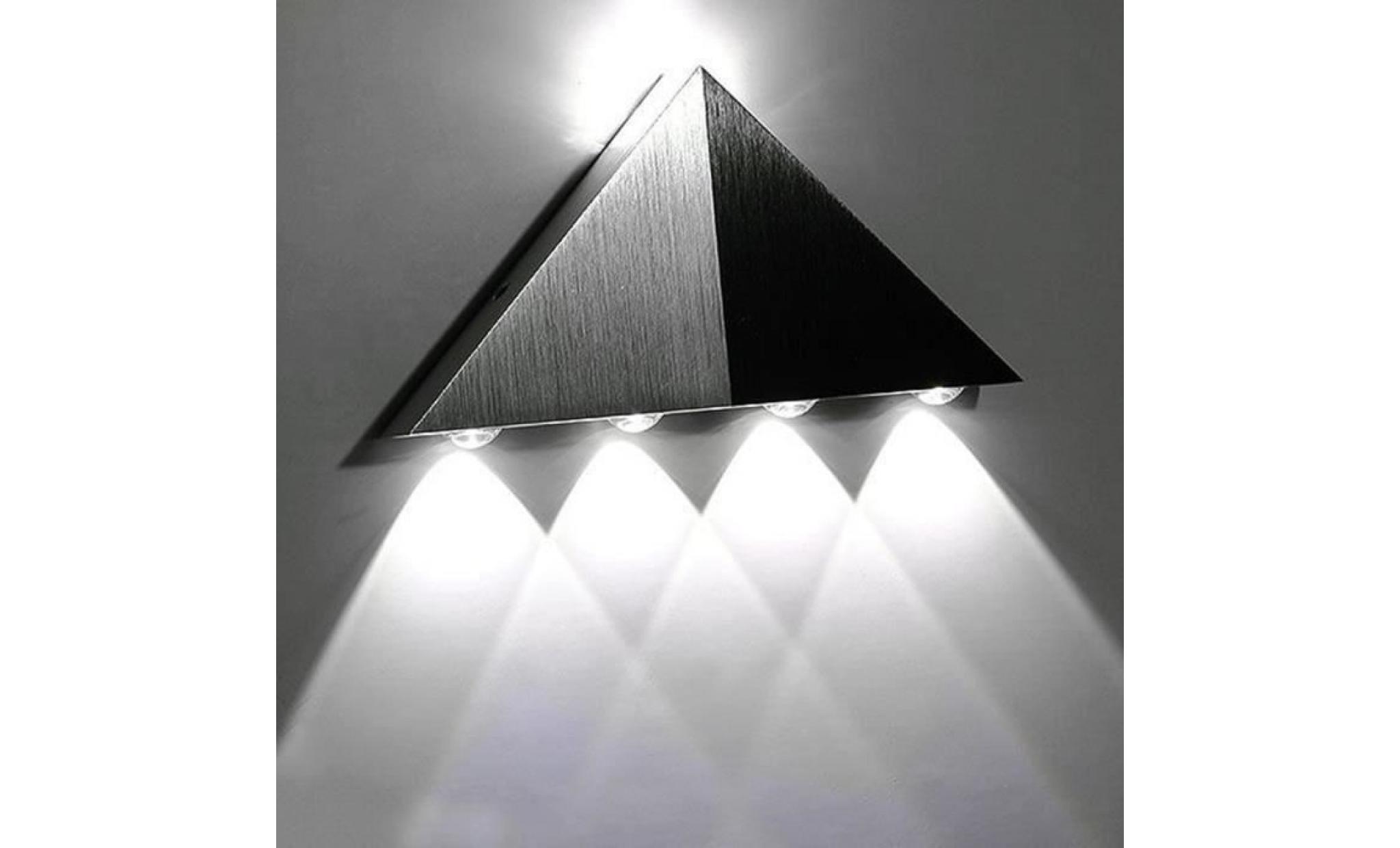 lampe de mur de led 5w ac85 265v de décoration intérieure triangle fraîches appliques murales blanches