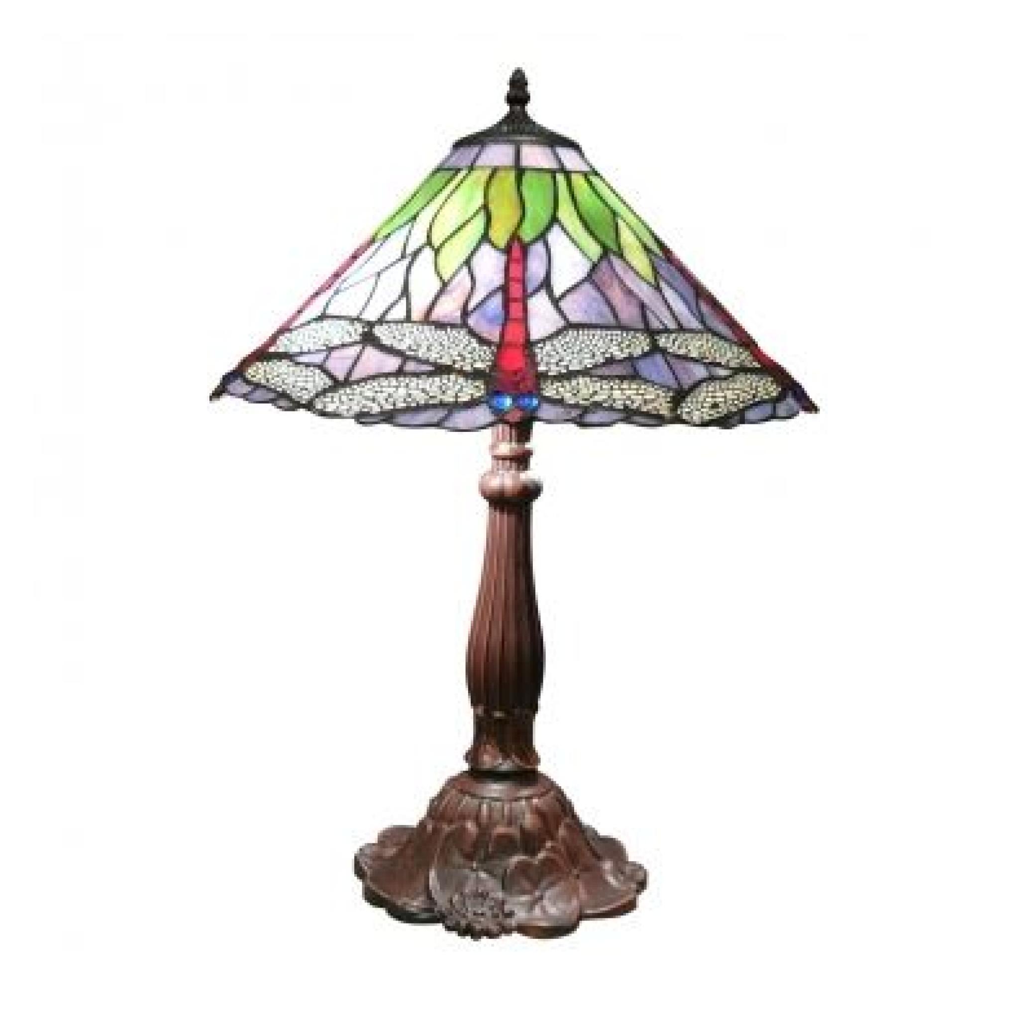 Lampe de style Tiffany libellules