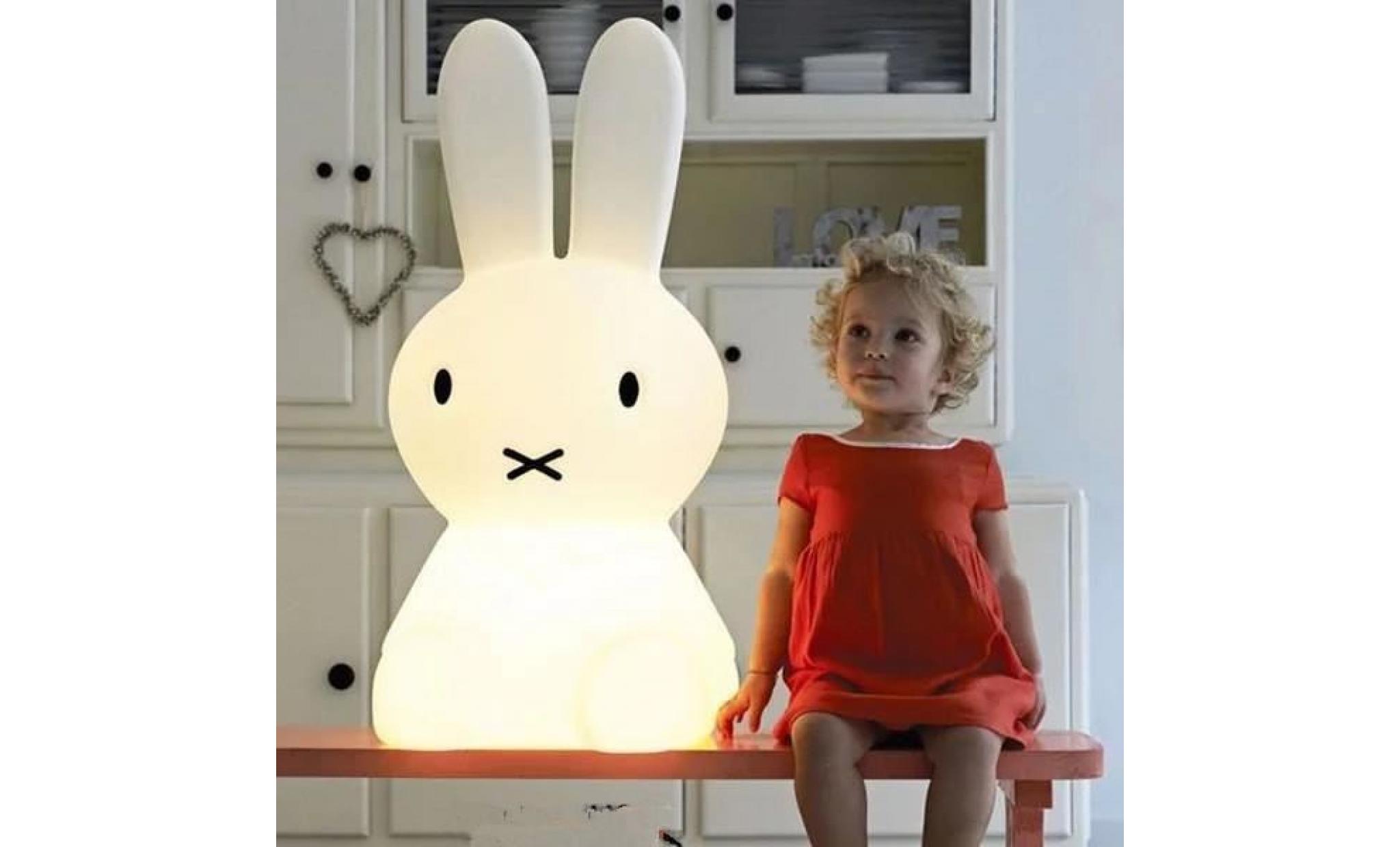 lampe de table 3d（miffy lamp）cadeau d'anniversaire pour enfants