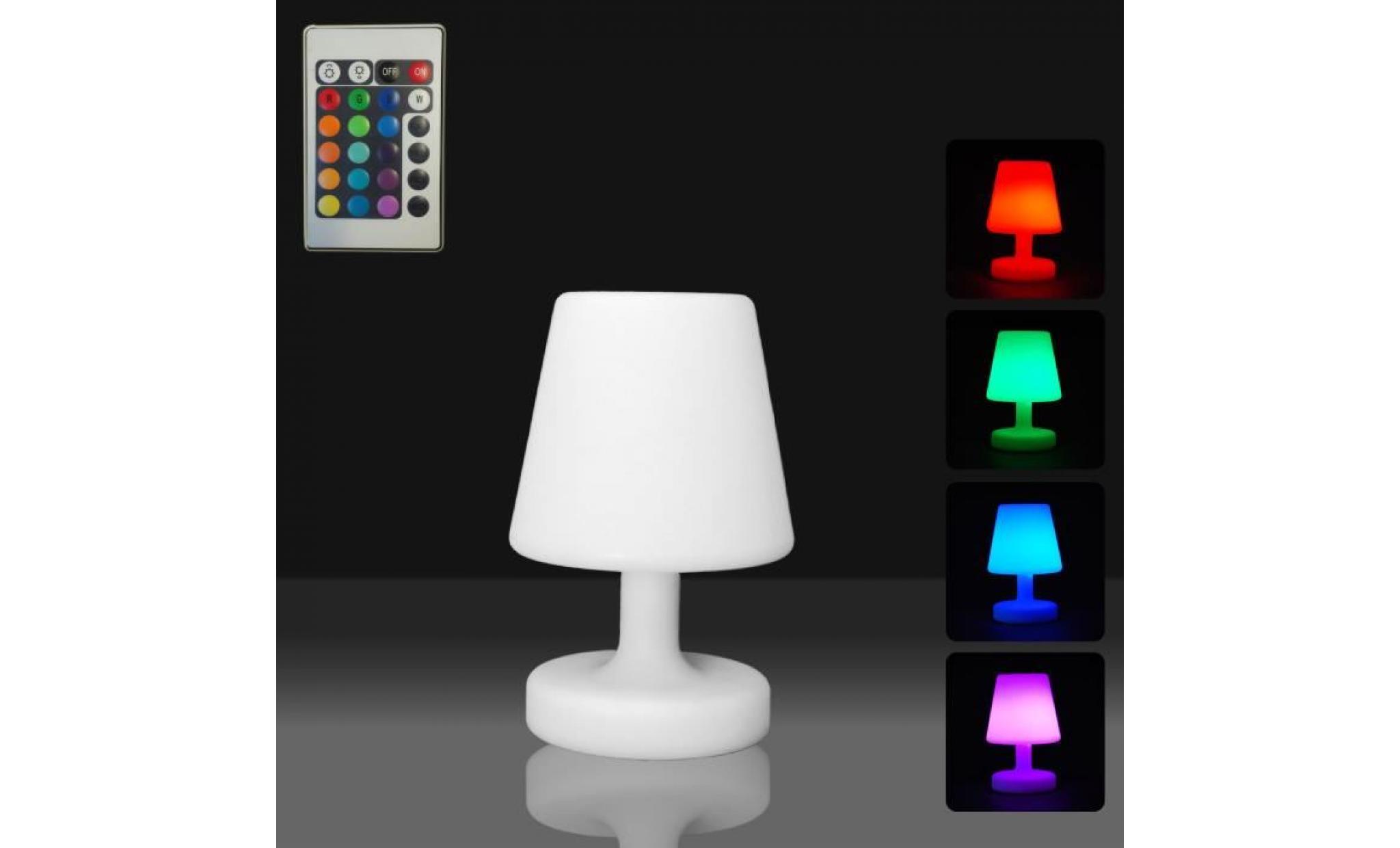 lampe de table à led et télécommande 16 couleurs