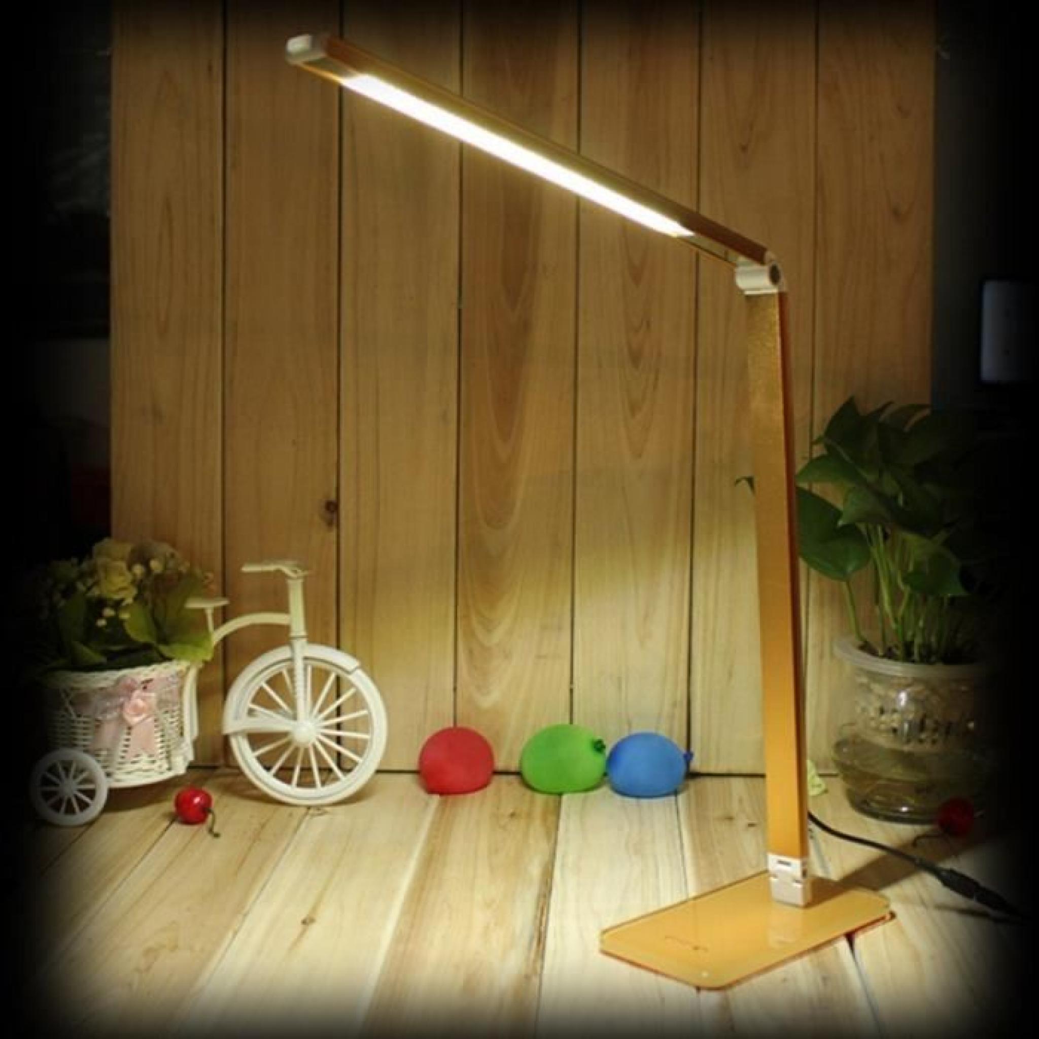 Lampe de Table Avec Bras Flexible,Dimmable Lampe de Chevet Lampes Portatives Avec 48 Super Brillante LEDs  