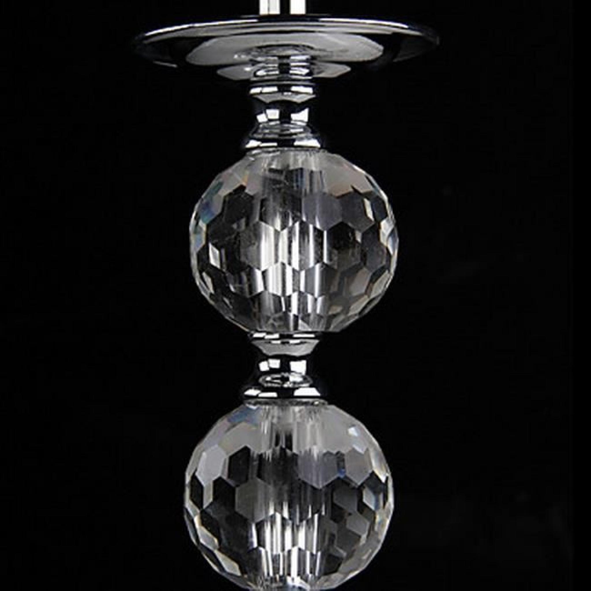 Lampe de table avec triple boules en cristal TU pas cher