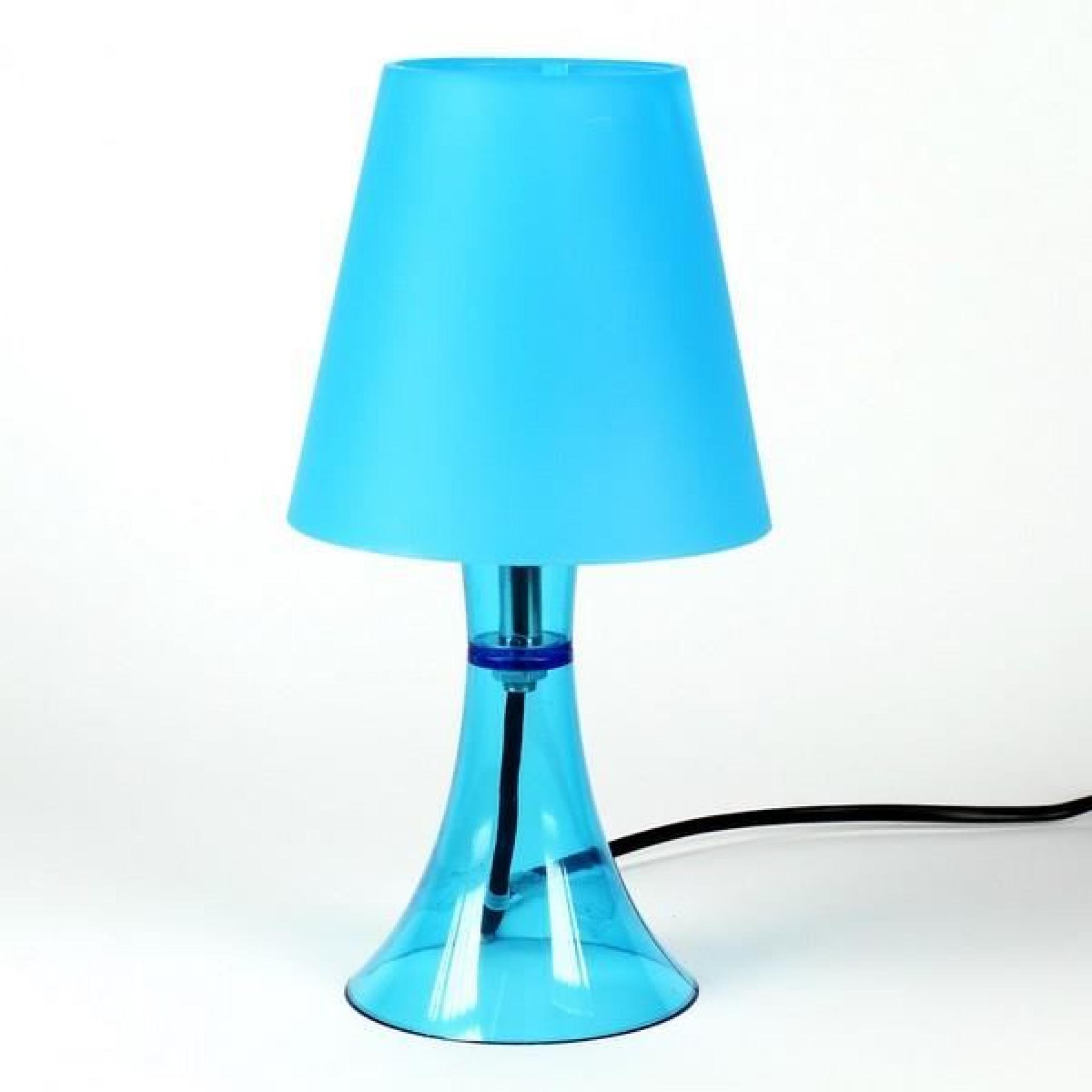 Lampe de table bleu