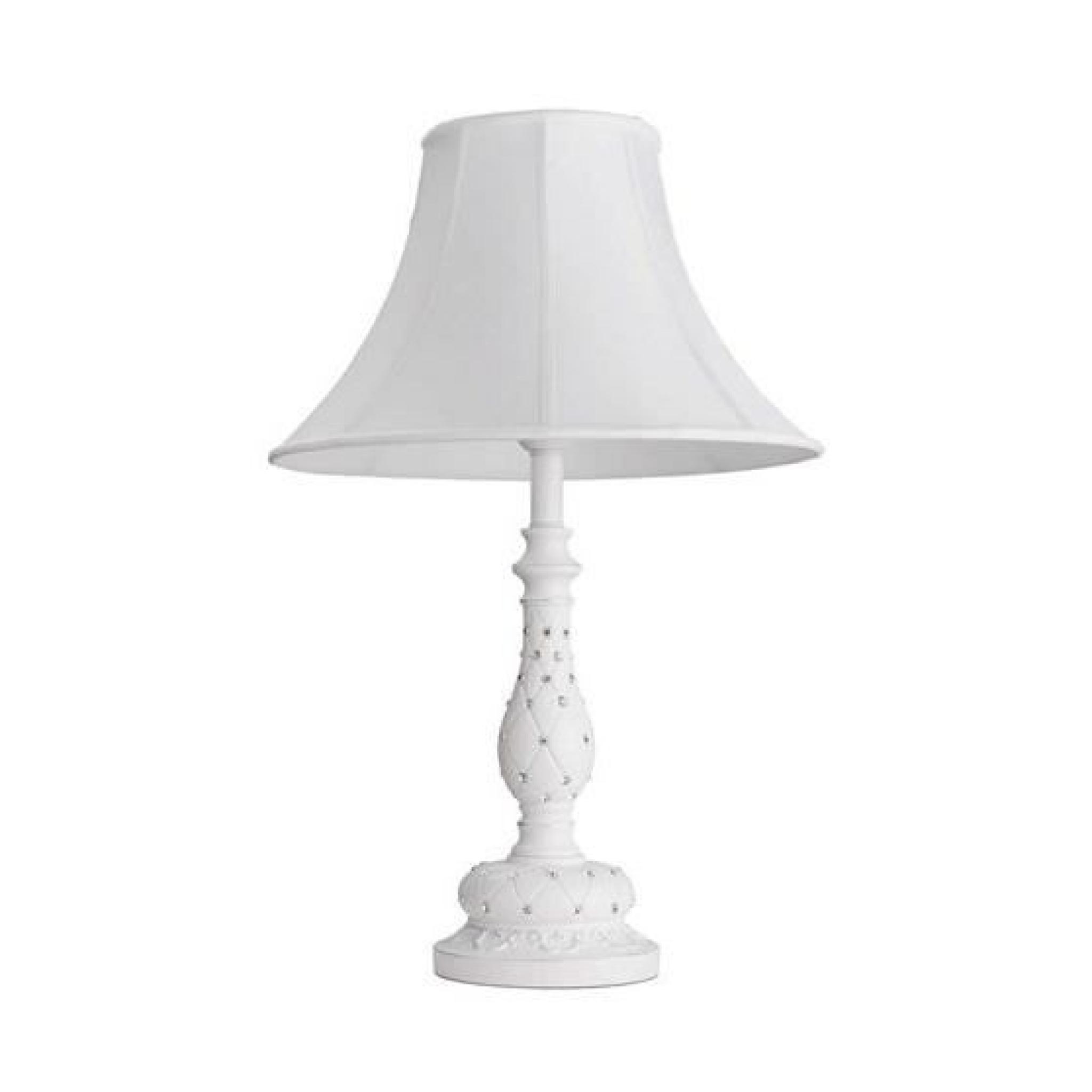 Lampe de table Country 639030201 Blanc 1 x 60W