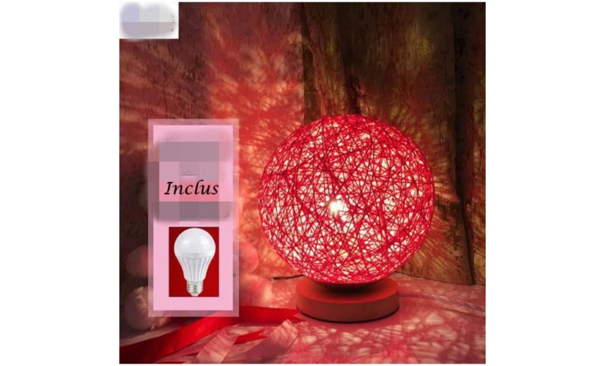lampe de table décorative veilleuse créative de chevet nouveau chambre à coucher personnalité romance ronde veilleuse rose