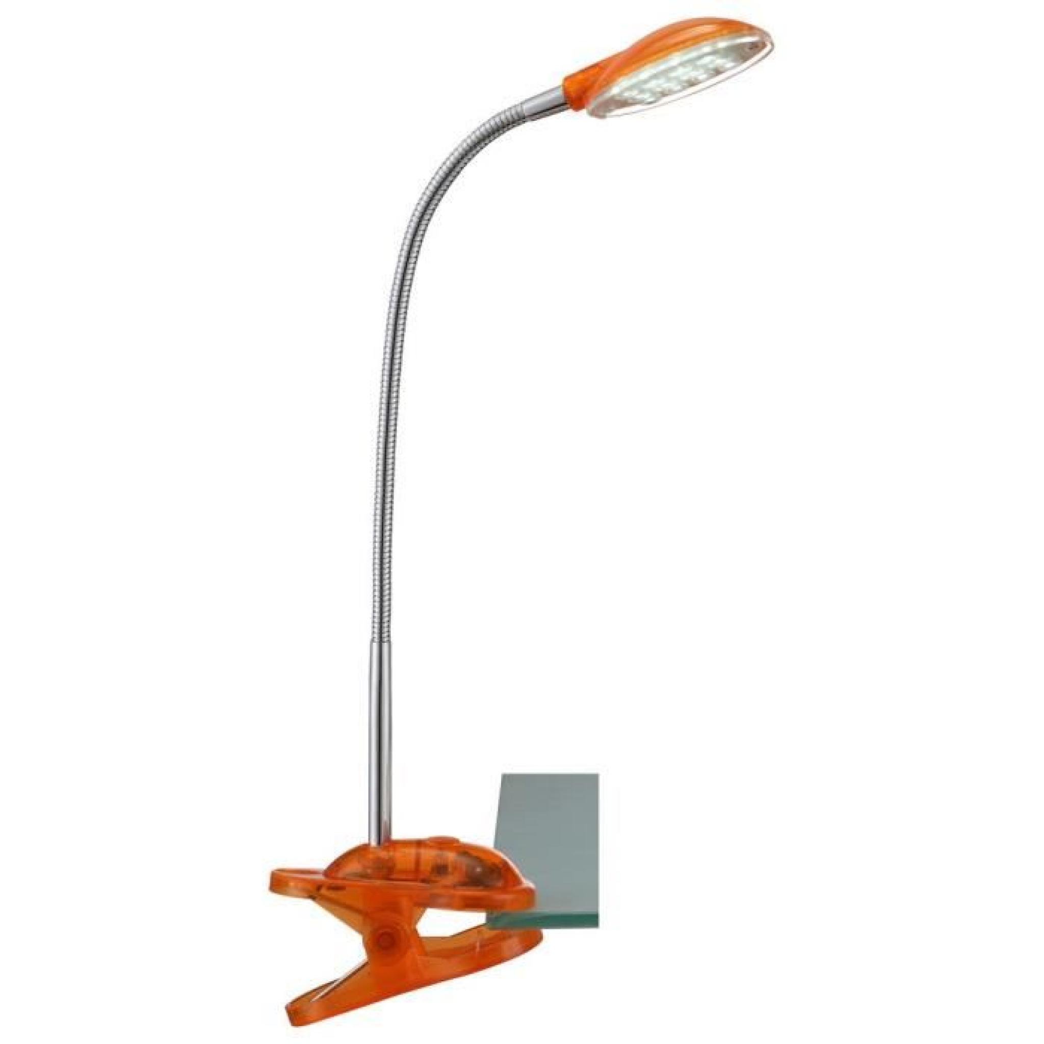 Lampe de table DEL luminaire bureau spot flexo orange chambre enfants éclairage