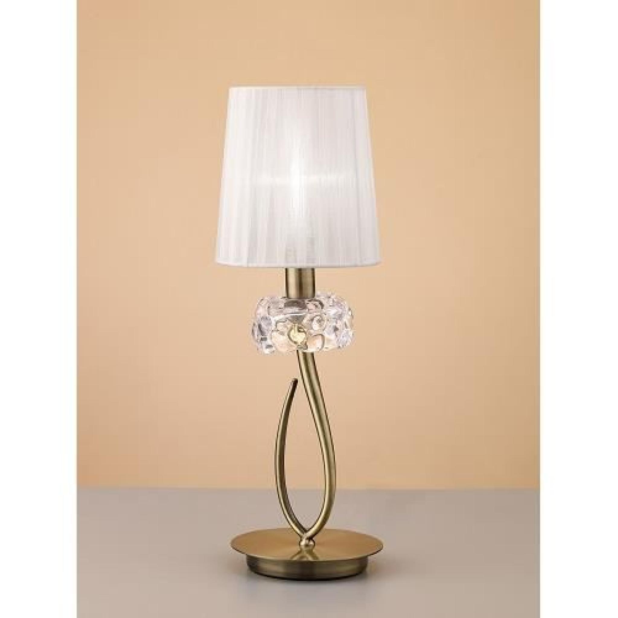 Lampe de table design Loewe laiton 1 Lampe