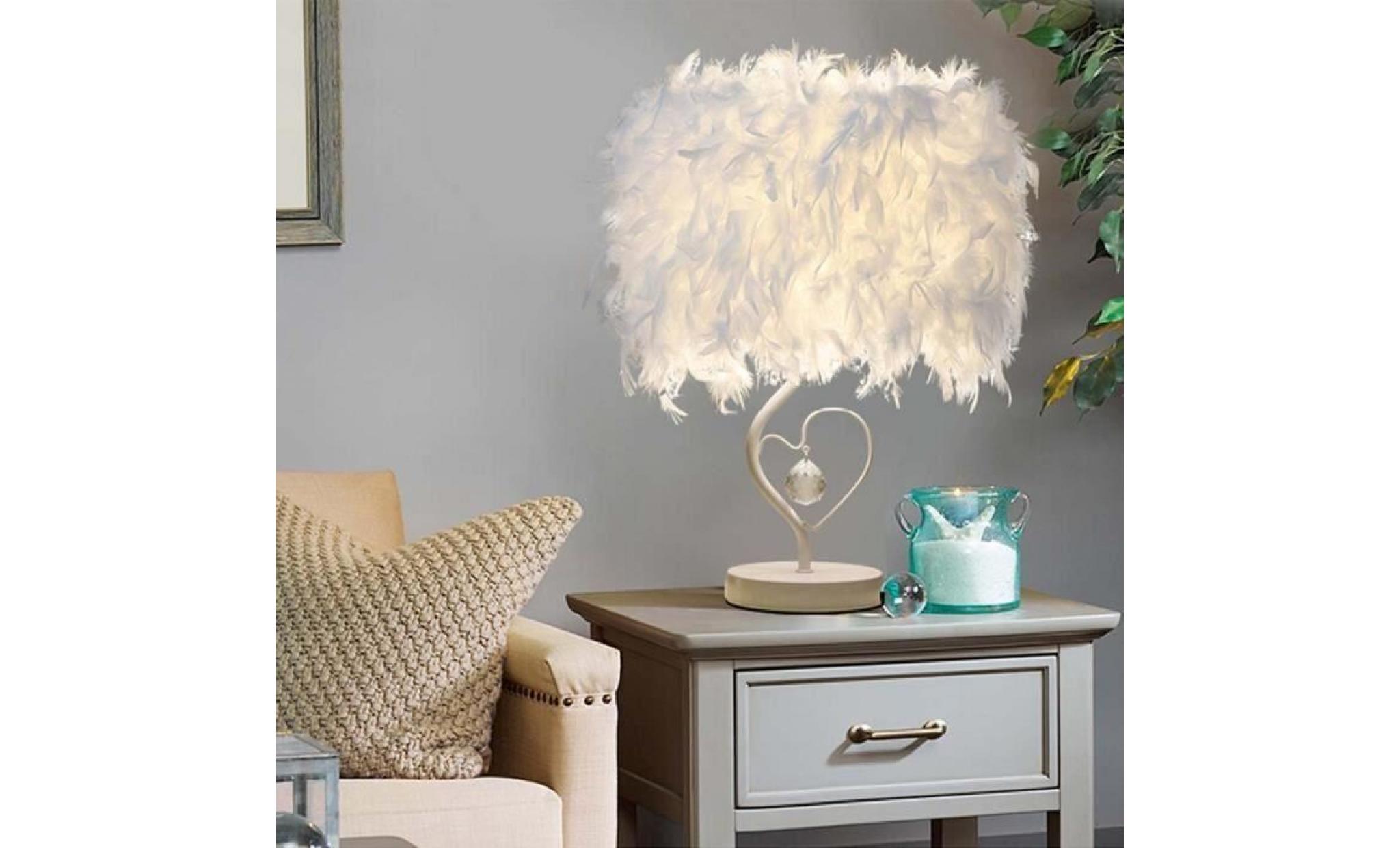 lampe de table en forme de coeur lampe de chevet en cristal pour chambre à coucher foyer living reading salon chambre chambre