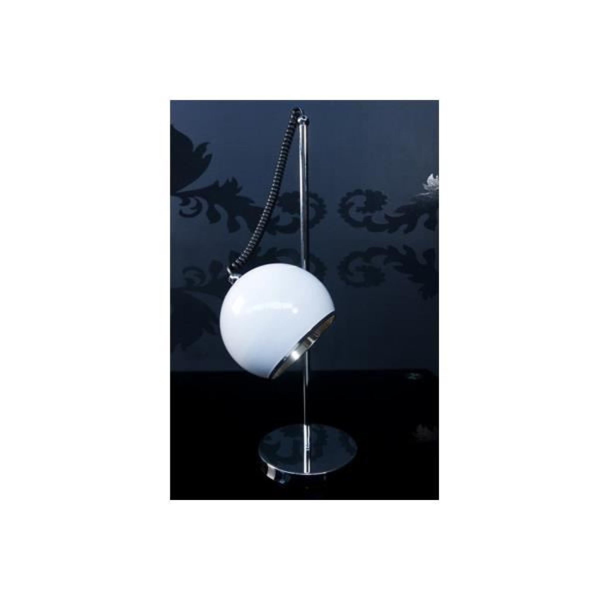 Lampe de table en métal de couleur blanche TL0004 pas cher