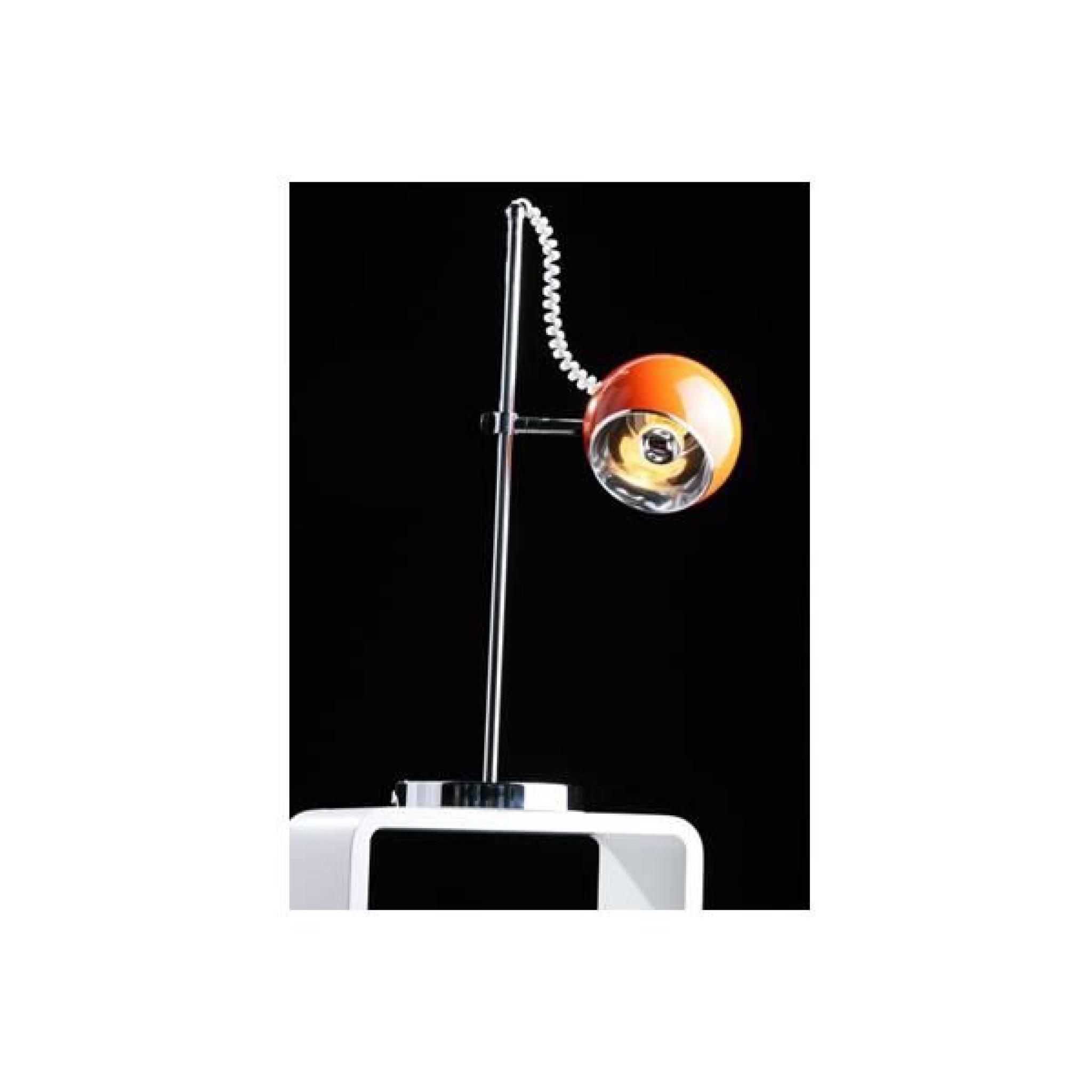 Lampe de table en métal de couleur orange TL00030 pas cher