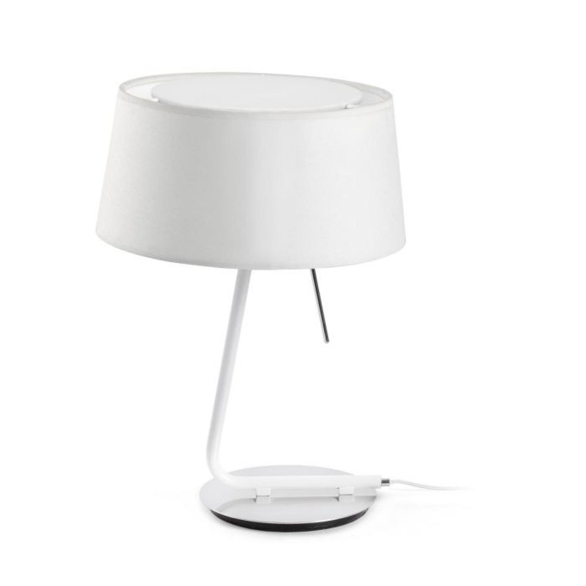 lampe de table HOTEL blanche 1L - design faro