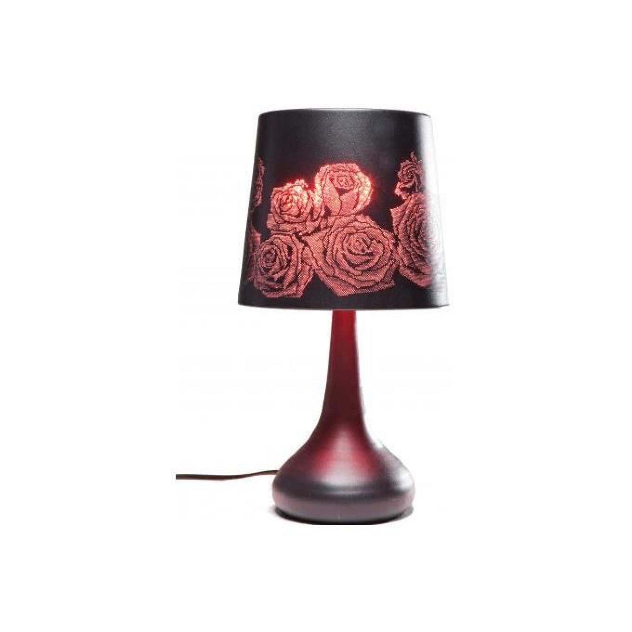 Lampe de table Kare Design rose en polyvinyle Rose Oval