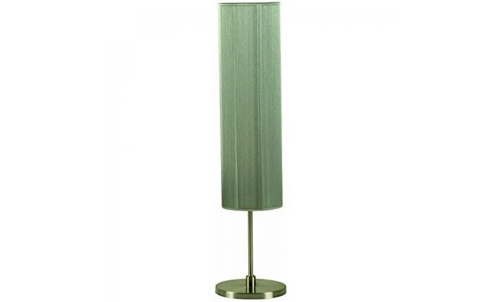 lampe de table lampe de table donatella lampe de chevet avec douille pour écran en soie argentée e27 max.40watt