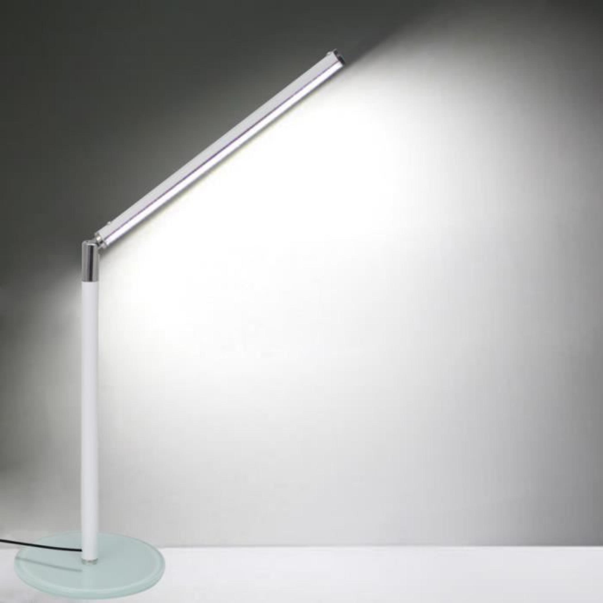 Lampe de Table LED Blanche Luminosité ajustable Blanc Froid 4W