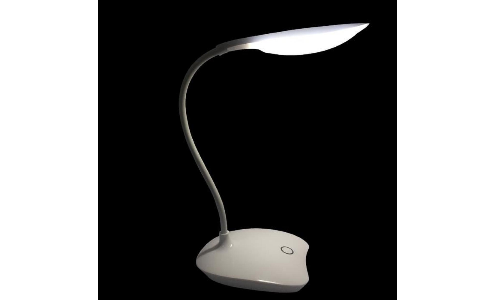 lampe de table led commande tactile trois luminosité niveaux lampe de bureau rechargeable lampe de chevet pas cher